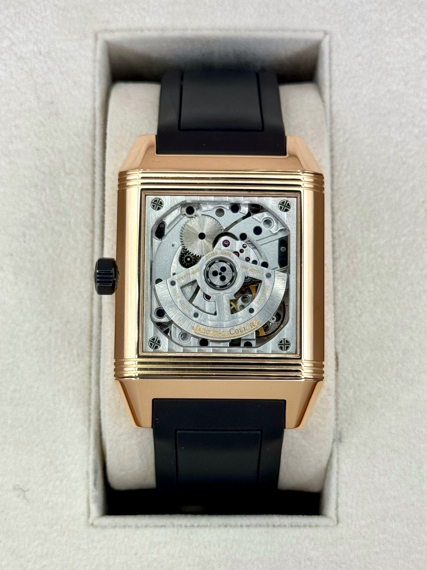 2014 Jaeger-Coultre Reverso Squadra Hometime 35mm 230.2.77 Rose Gold - MyWatchLLC