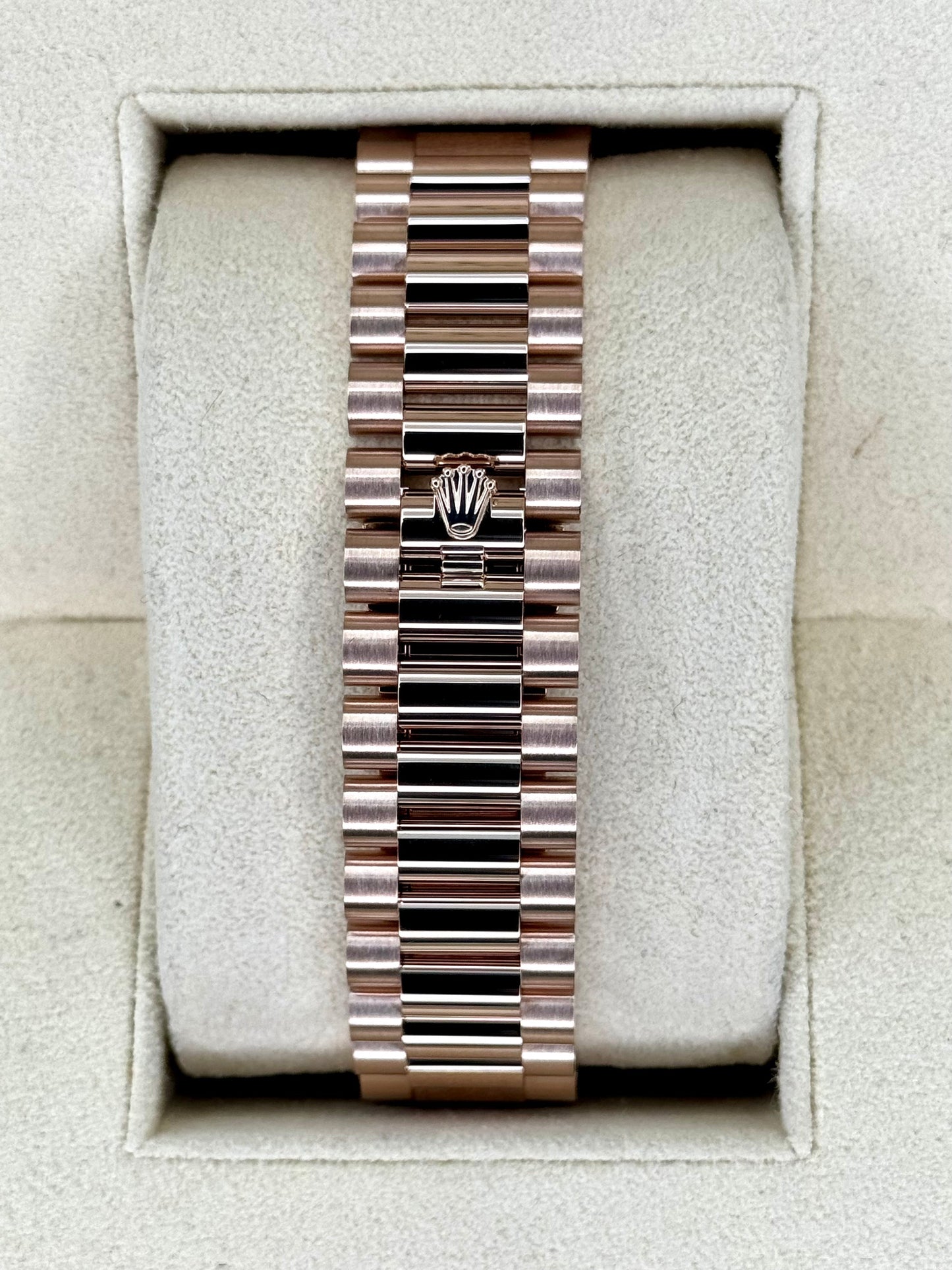 2022 Rolex Day-Date 40mm 228235 Presidential Rose Gold Olive Dial - MyWatchLLC