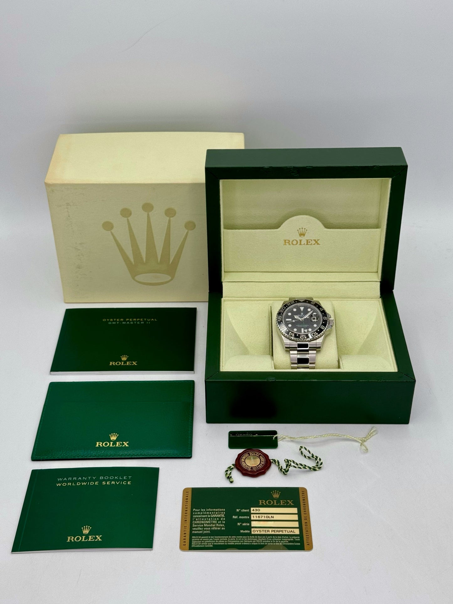 2012 Rolex GMT-Master II 40mm 116710LN Stainless Steel Black Dial - MyWatchLLC