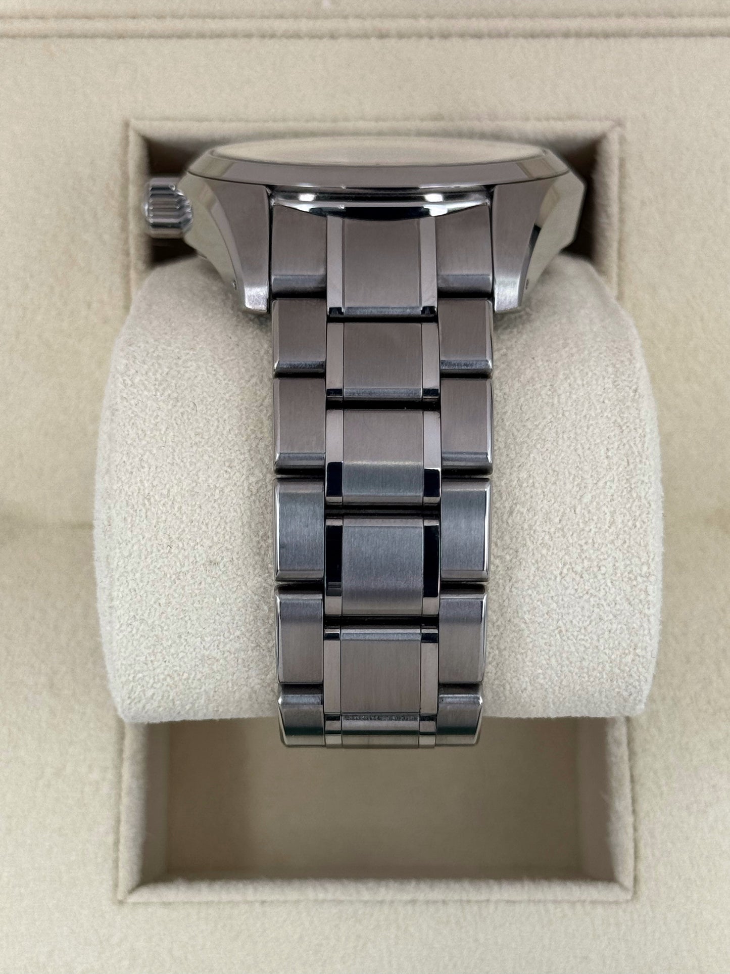 2017 Grand Seiko Spring Drive 40mm SBGA059 Titanium White Dial - MyWatchLLC