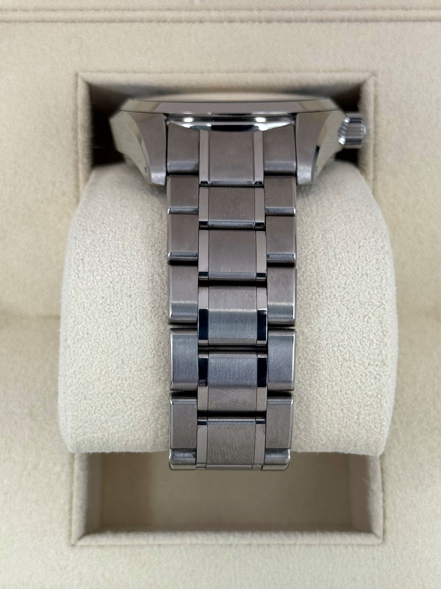 2017 Grand Seiko Spring Drive 40mm SBGA059 Titanium White Dial - MyWatchLLC