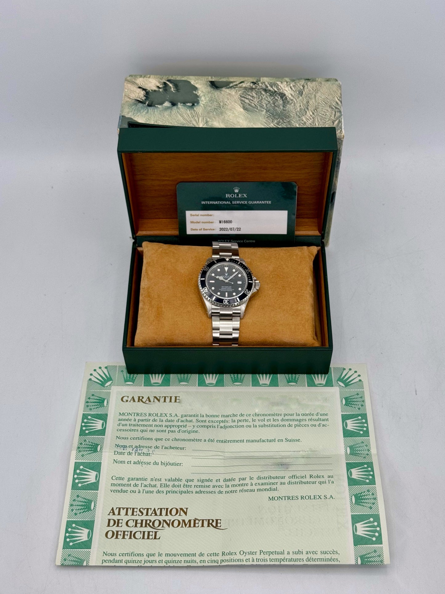 1995 Rolex Sea-Dweller 40mm 16600 Stainless Steel Black Dial - MyWatchLLC