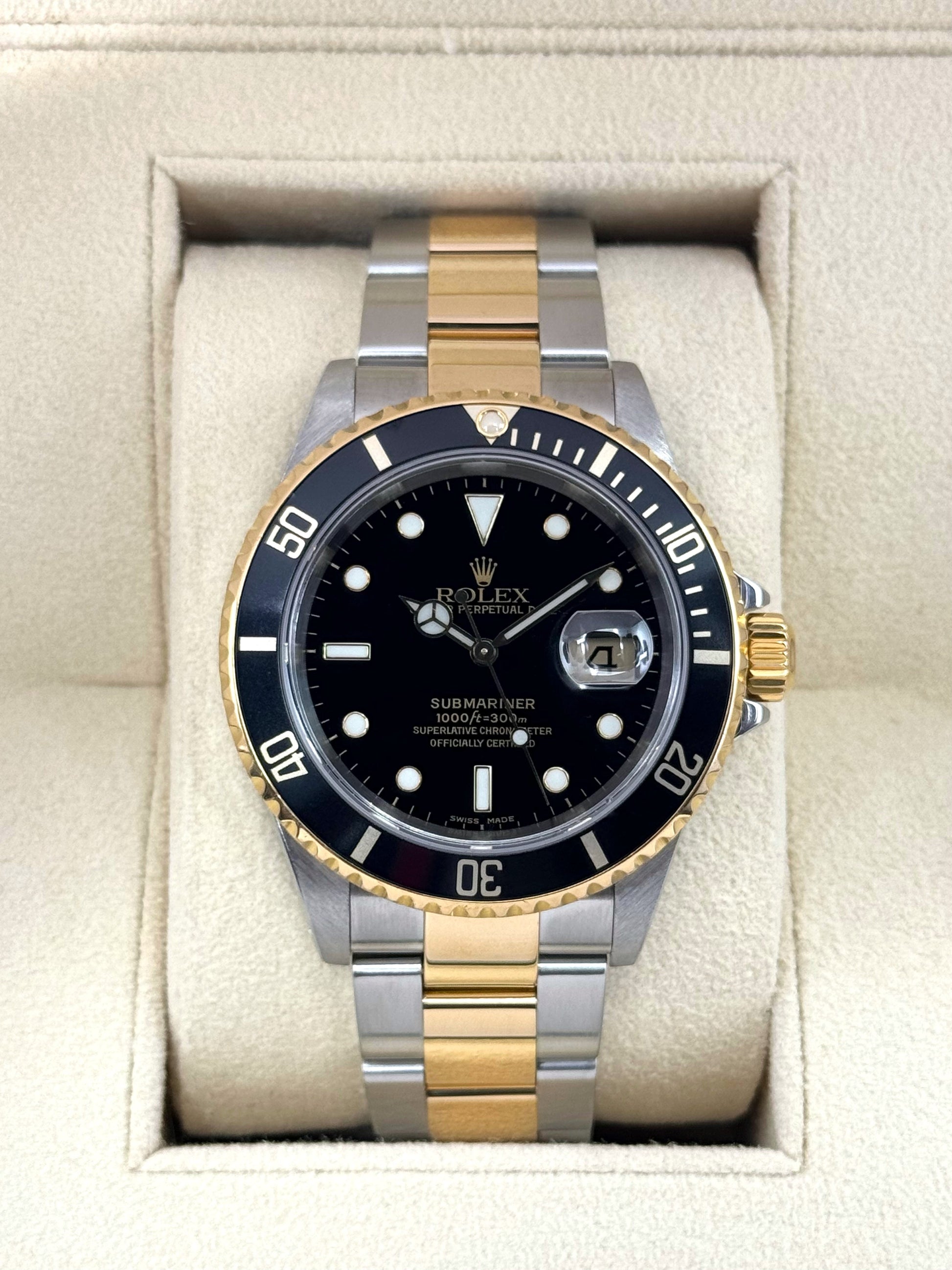 2005 Rolex Submariner 40mm 16613LN Two-Tone Black Dial - MyWatchLLC