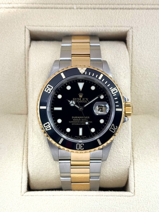 2005 Rolex Submariner 40mm 16613LN Two-Tone Black Dial - MyWatchLLC
