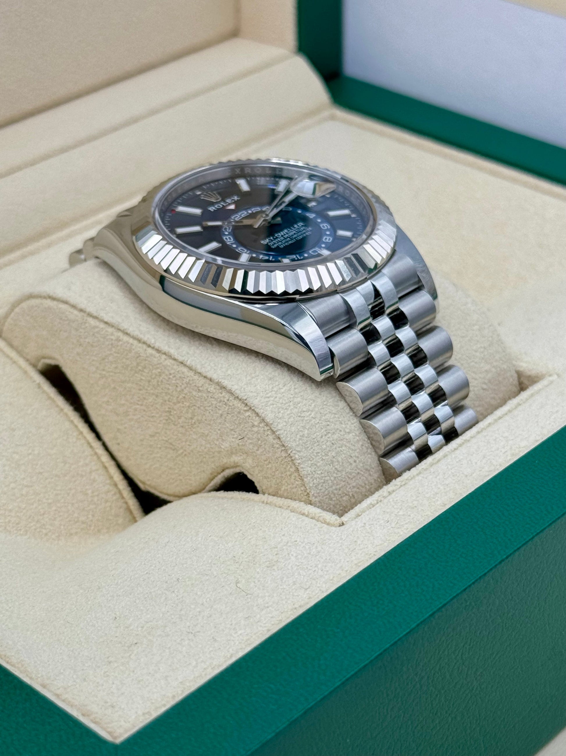 NEW 2023 Rolex Sky-Dweller 42mm 336934 Jubilee Blue Dial - MyWatchLLC