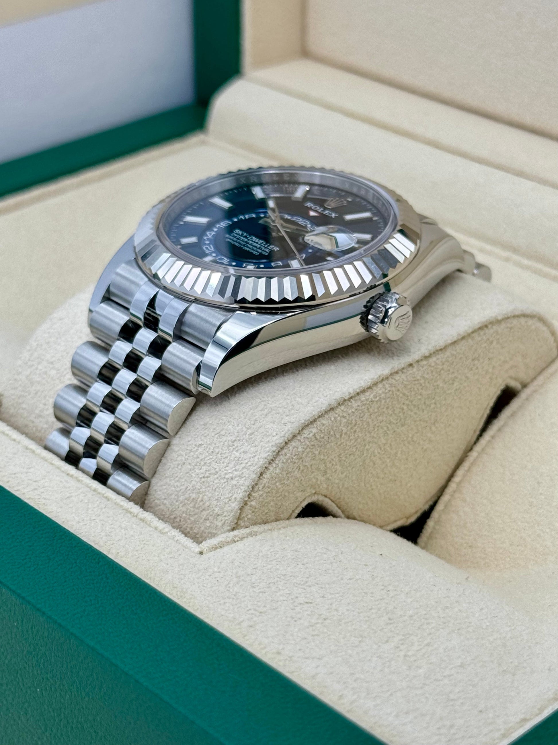 NEW 2023 Rolex Sky-Dweller 42mm 336934 Jubilee Blue Dial - MyWatchLLC