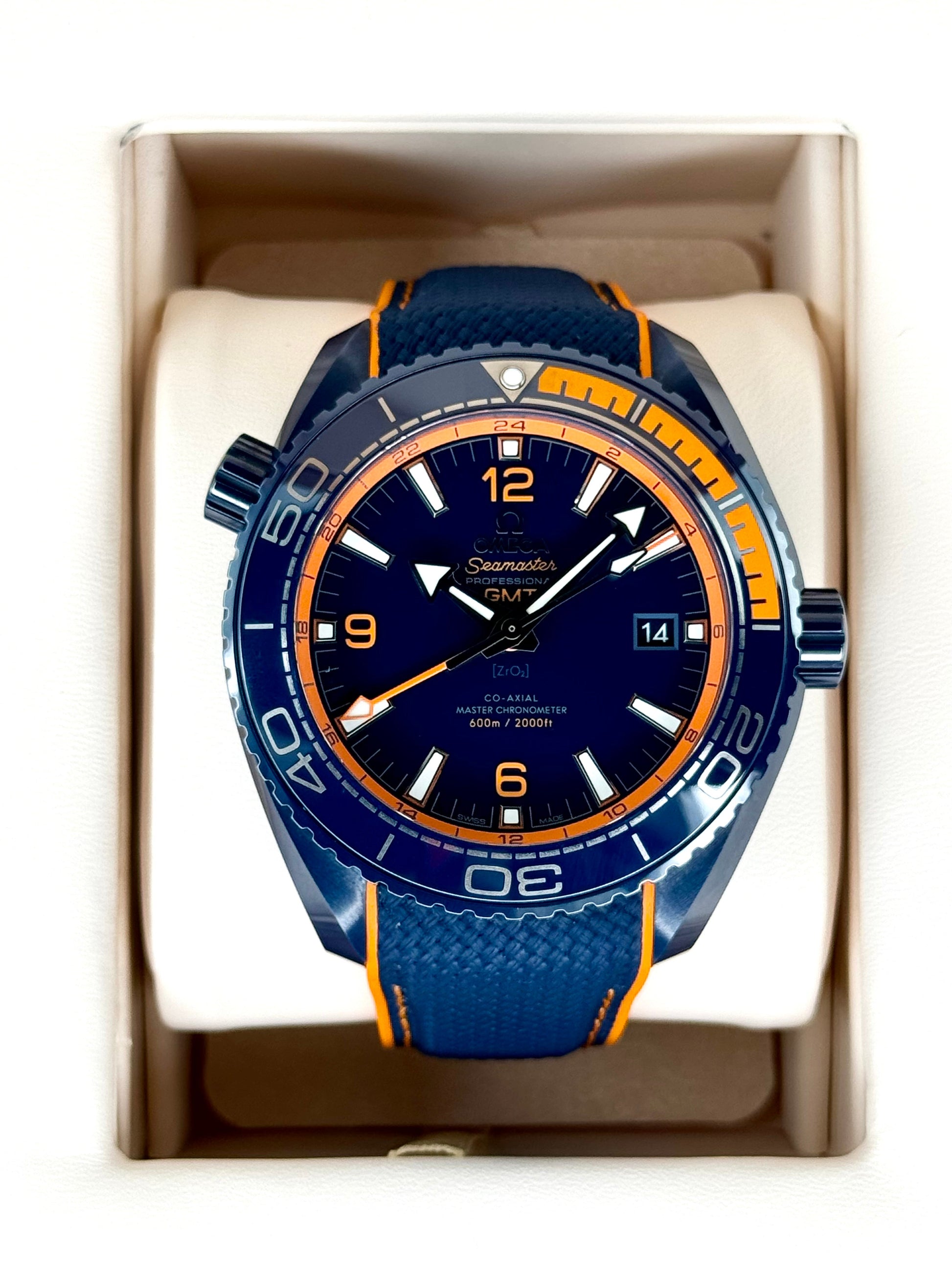 2020 Omega Seamaster Planet Ocean 45.5mm 215.92.46.22.03.001 Blue Dial - MyWatchLLC