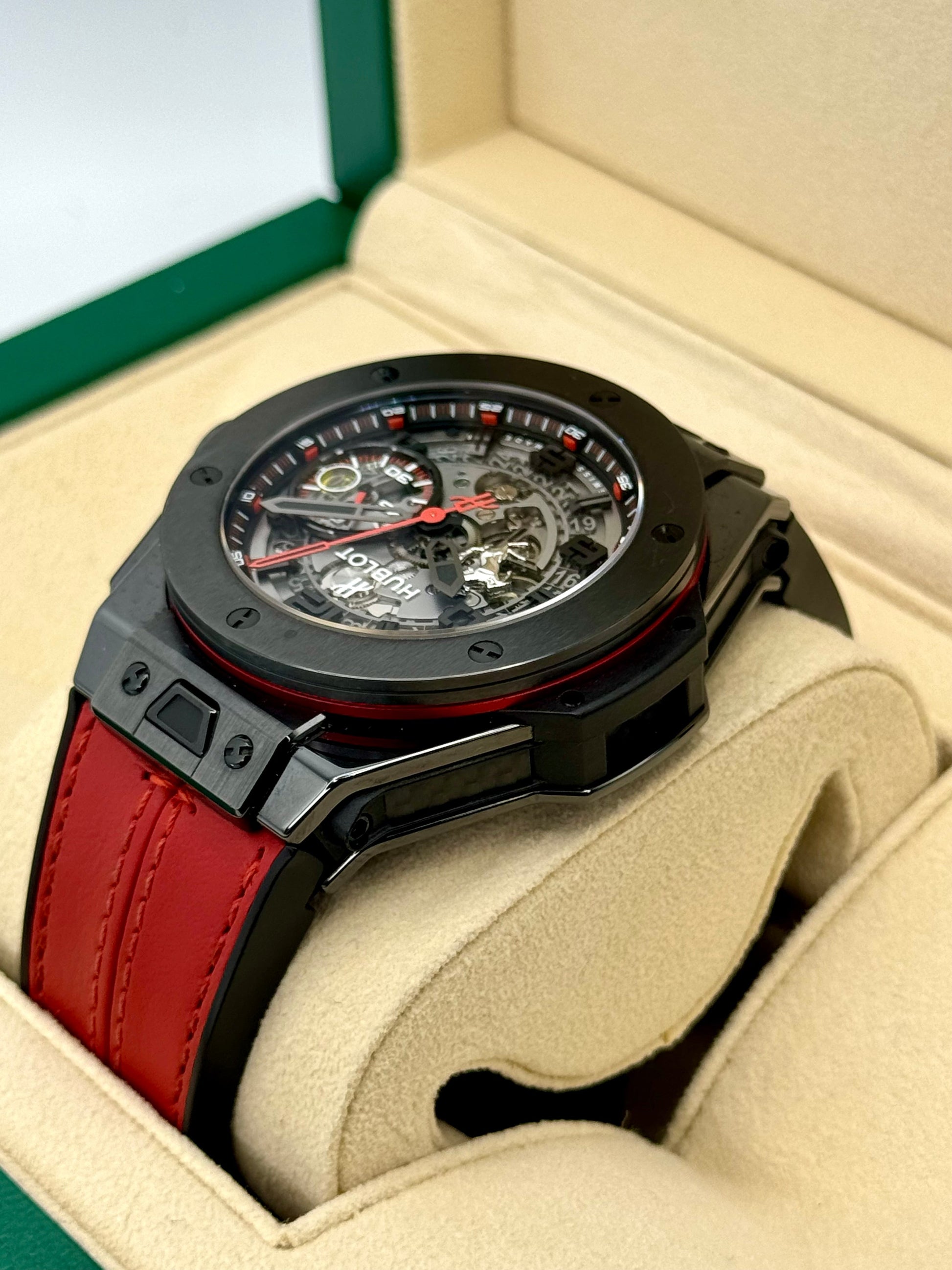 Big Bang Ferrari 45mm 401.QX.0123.VR Carbon Skeletonized Dial - MyWatchLLC