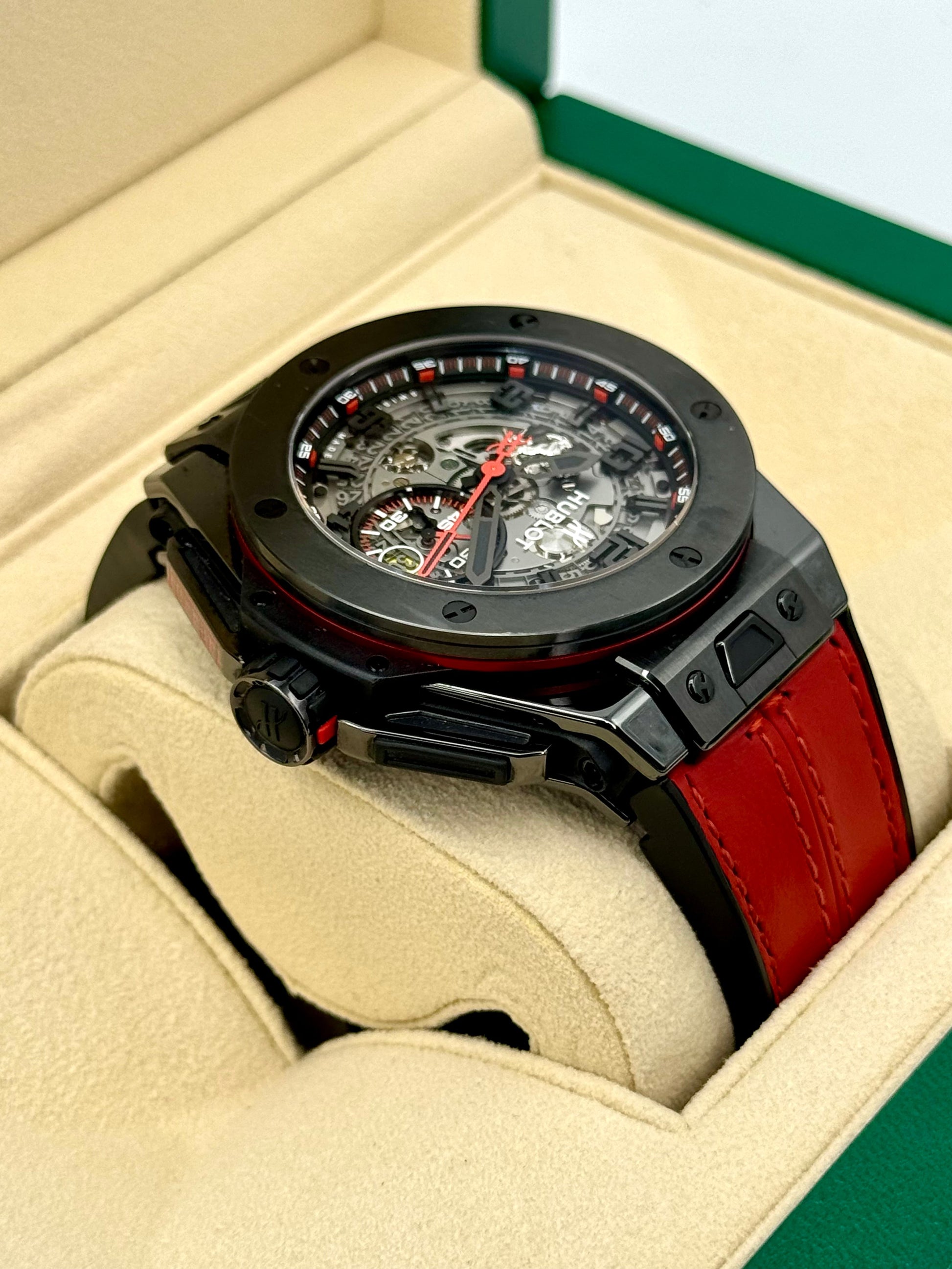 Big Bang Ferrari 45mm 401.QX.0123.VR Carbon Skeletonized Dial - MyWatchLLC