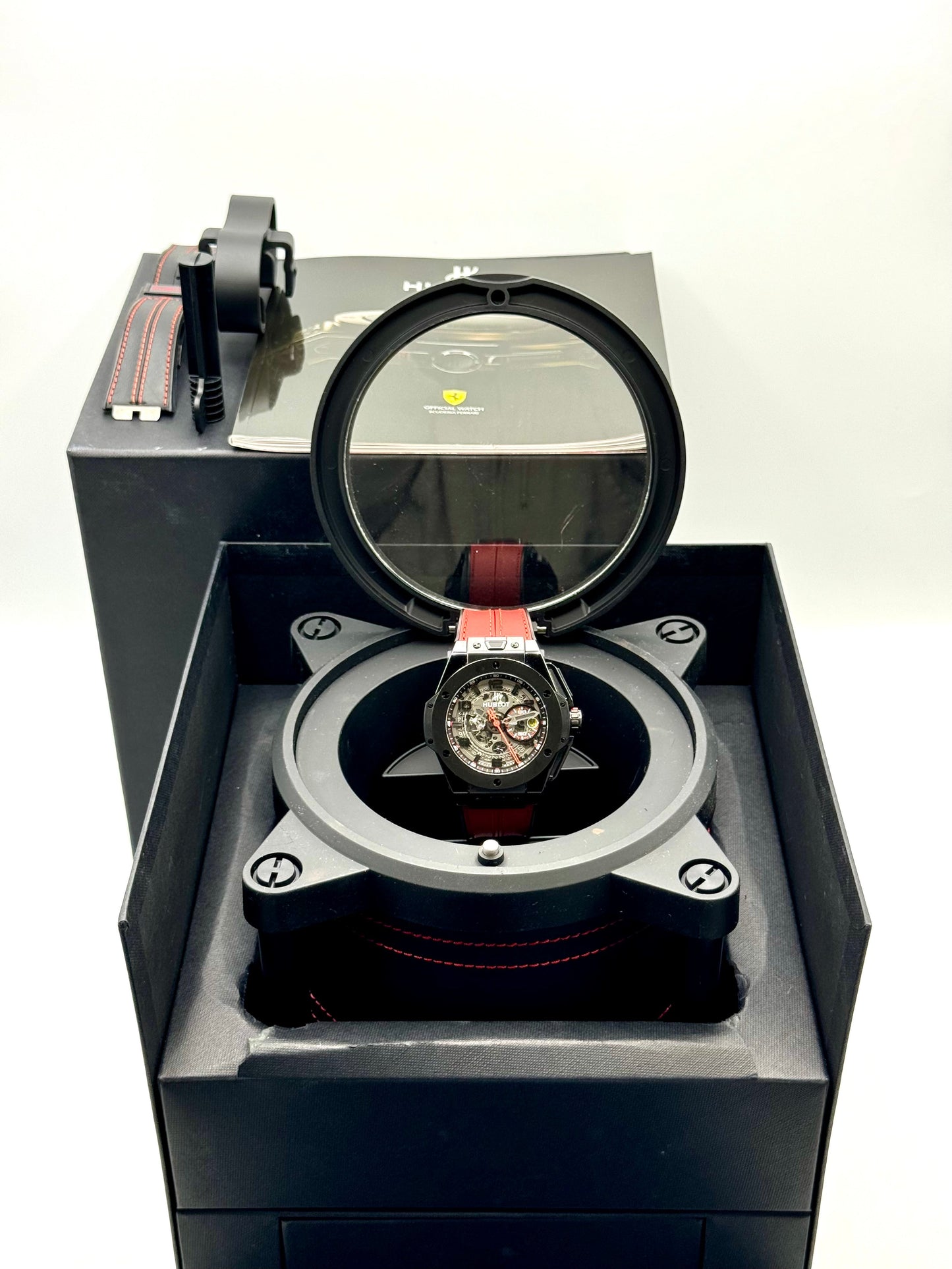 Big Bang Ferrari 45mm 401.QX.0123.VR Carbon Skeletonized Dial - MyWatchLLC