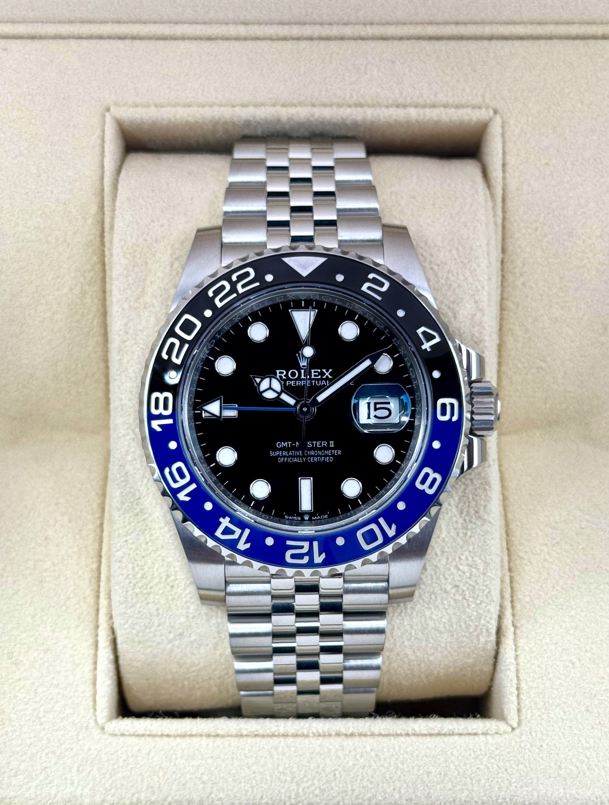 2024 Rolex GMT-Master II "Batgirl" 40mm 126710BLNR Jubilee - MyWatchLLC