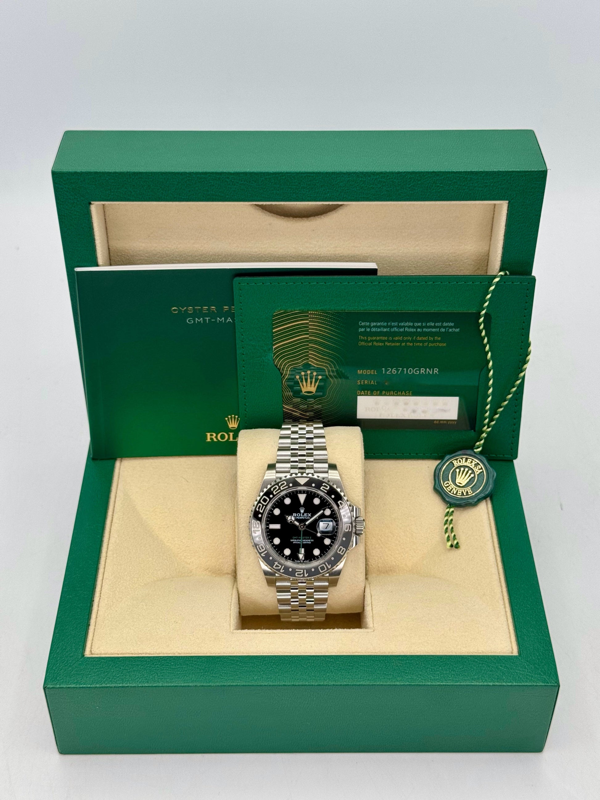 2024 Rolex GMT-Master II "Bruce Wayne" 40mm 126710GRNR Jubilee - MyWatchLLC