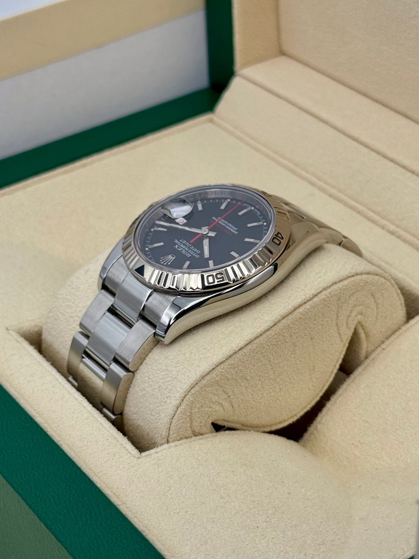 2005 Rolex Datejust Turn-O-Graph 36mm 116264 Oyster Black Dial Dial - MyWatchLLC