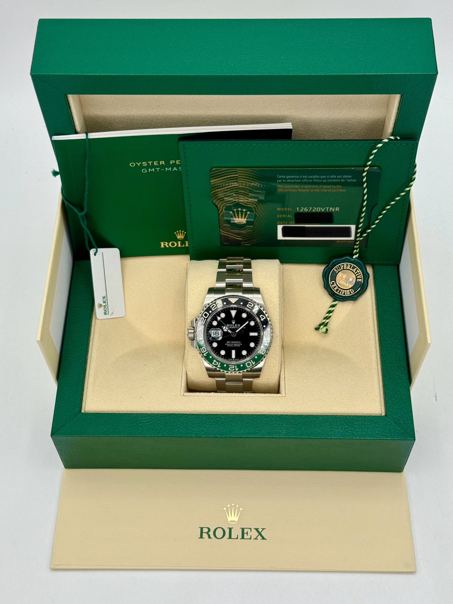 2023 Rolex GMT-Master II “Spriteâ€?40mm 126720VTNR Oyster - MyWatchLLC