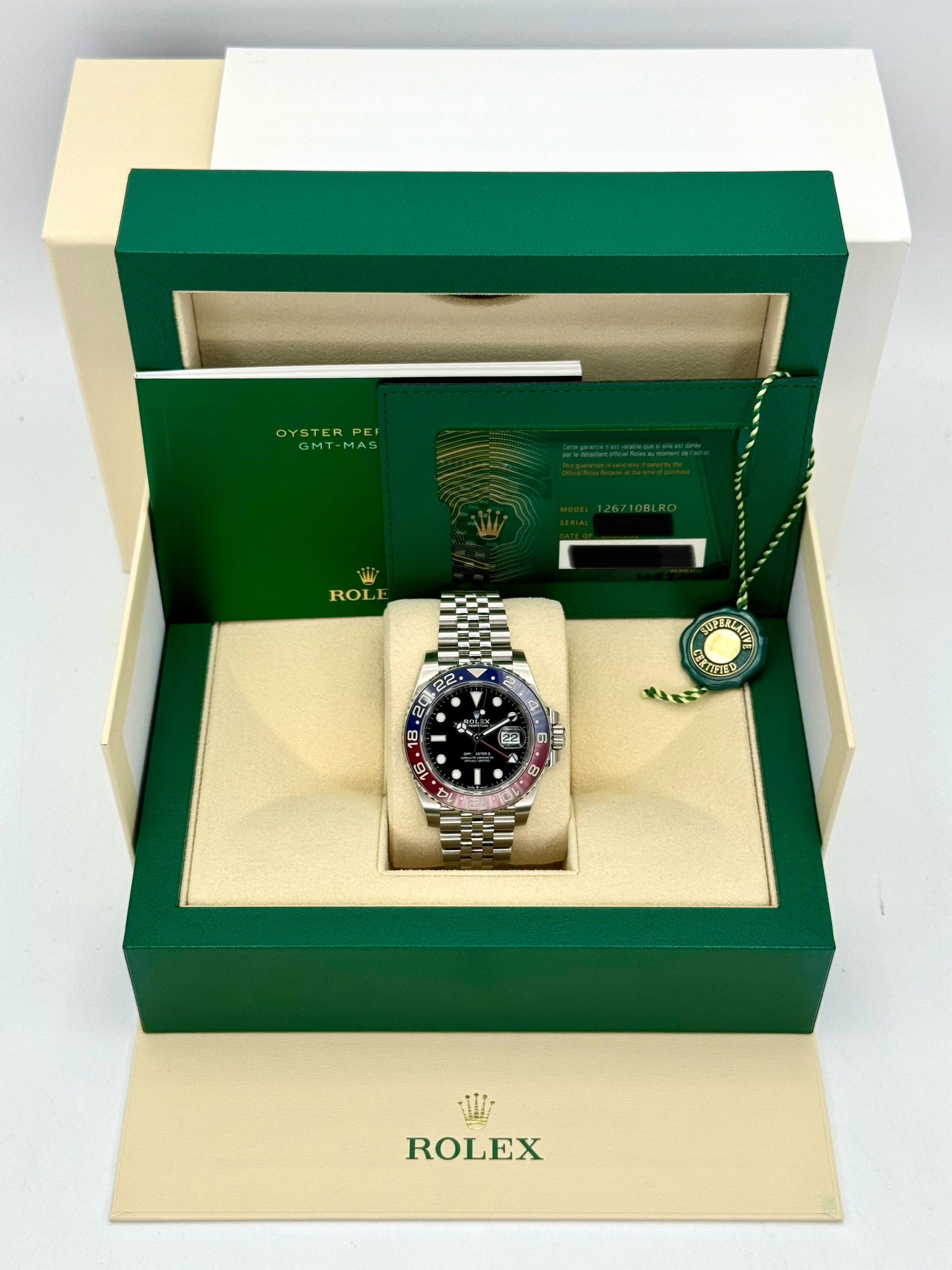 NEW 2024 Rolex GMT-Master II "Pepsi" 40mm 126710BLRO Jubilee - MyWatchLLC