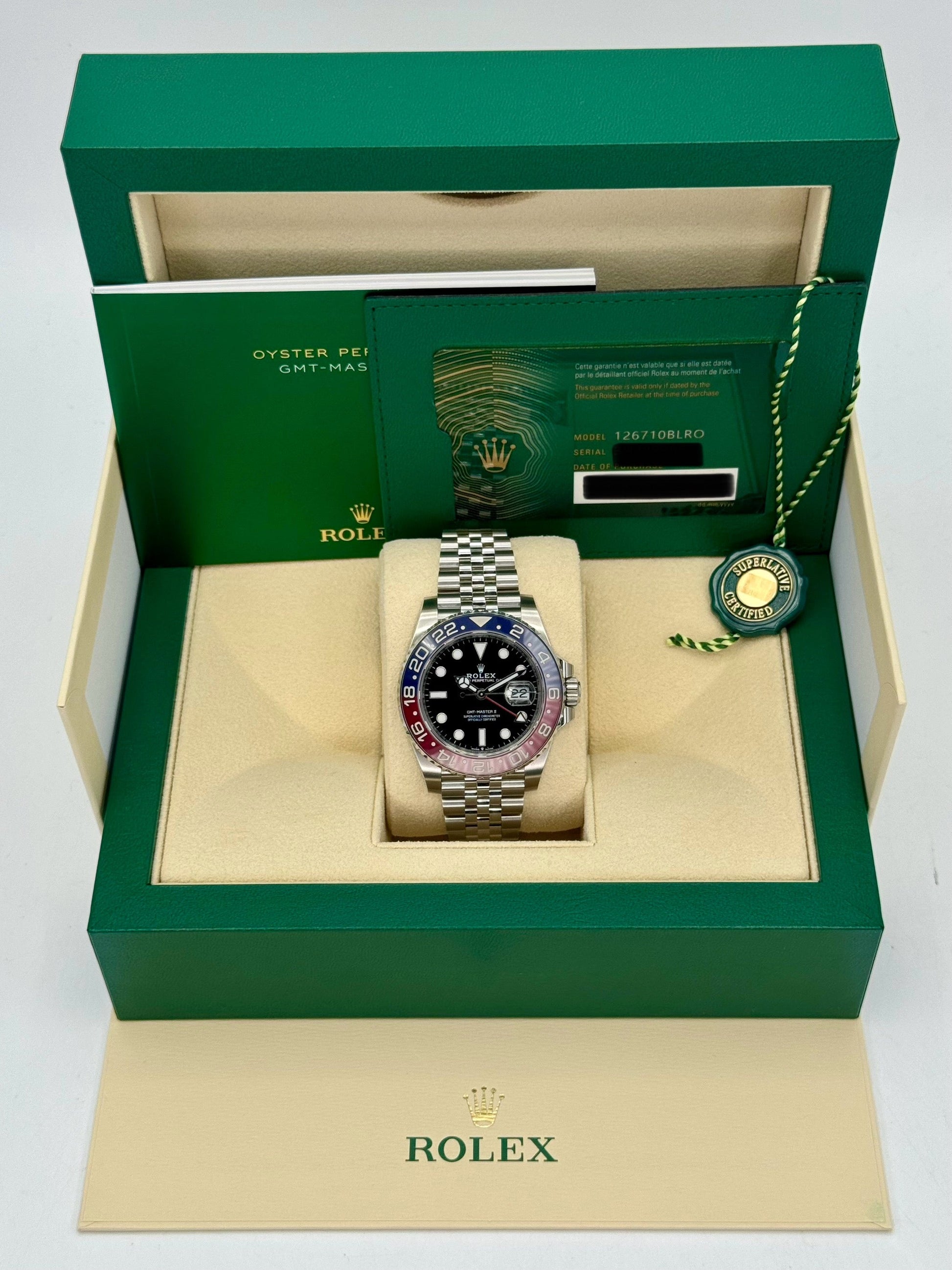 NEW 2024 Rolex GMT-Master II "Pepsi" 40mm 126710BLRO Jubilee - MyWatchLLC