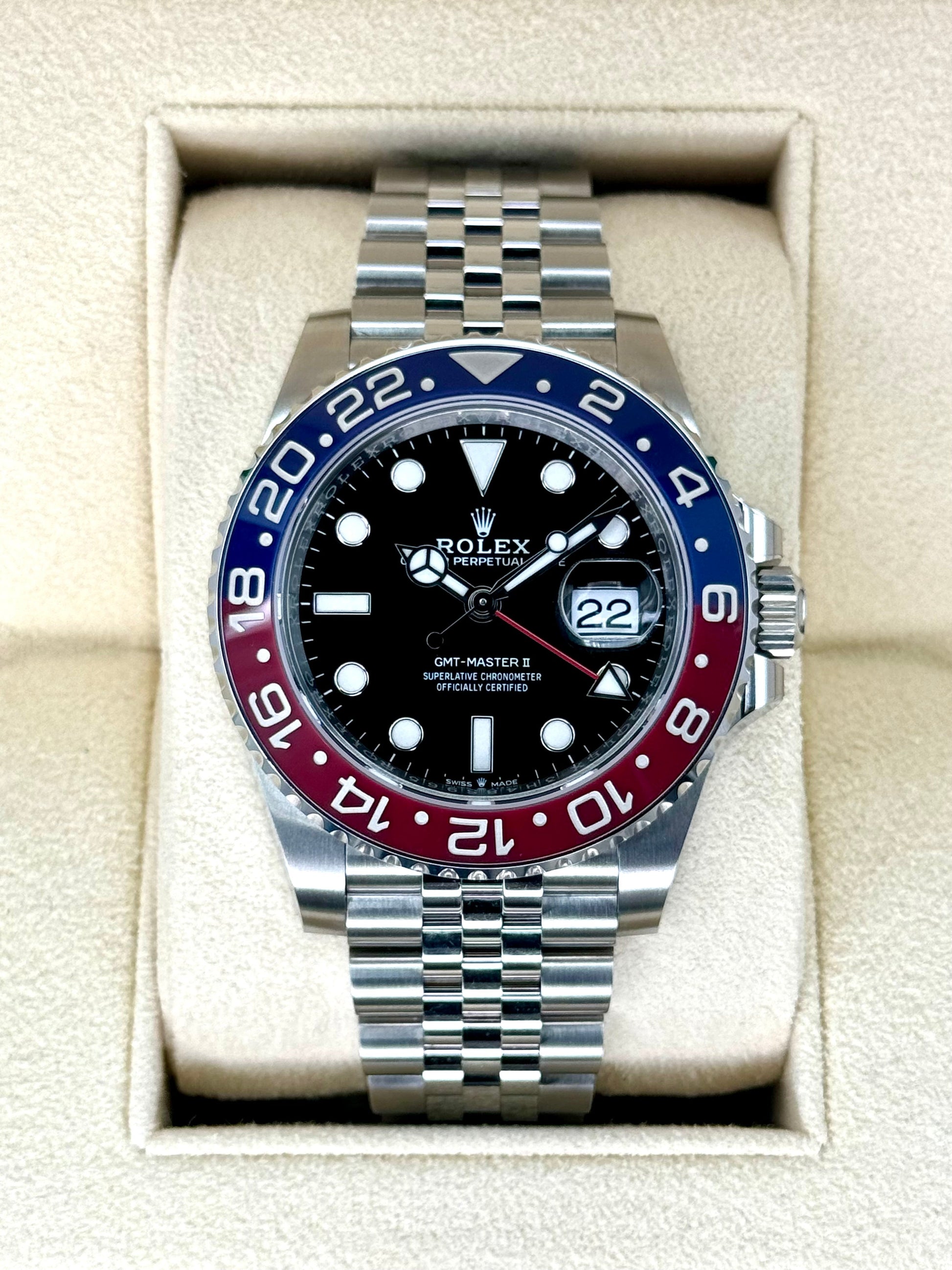 NEW 2024 Rolex GMT-Master II "Pepsi" 40mm 126710BLRO Jubilee - MyWatchLLC