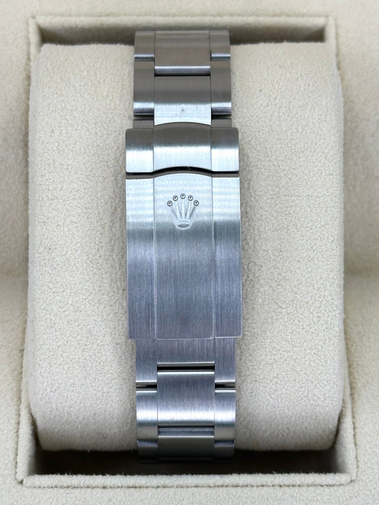 Rolex Oyster Perpetual 39mm 114300 Blue Stick Dial - MyWatchLLC