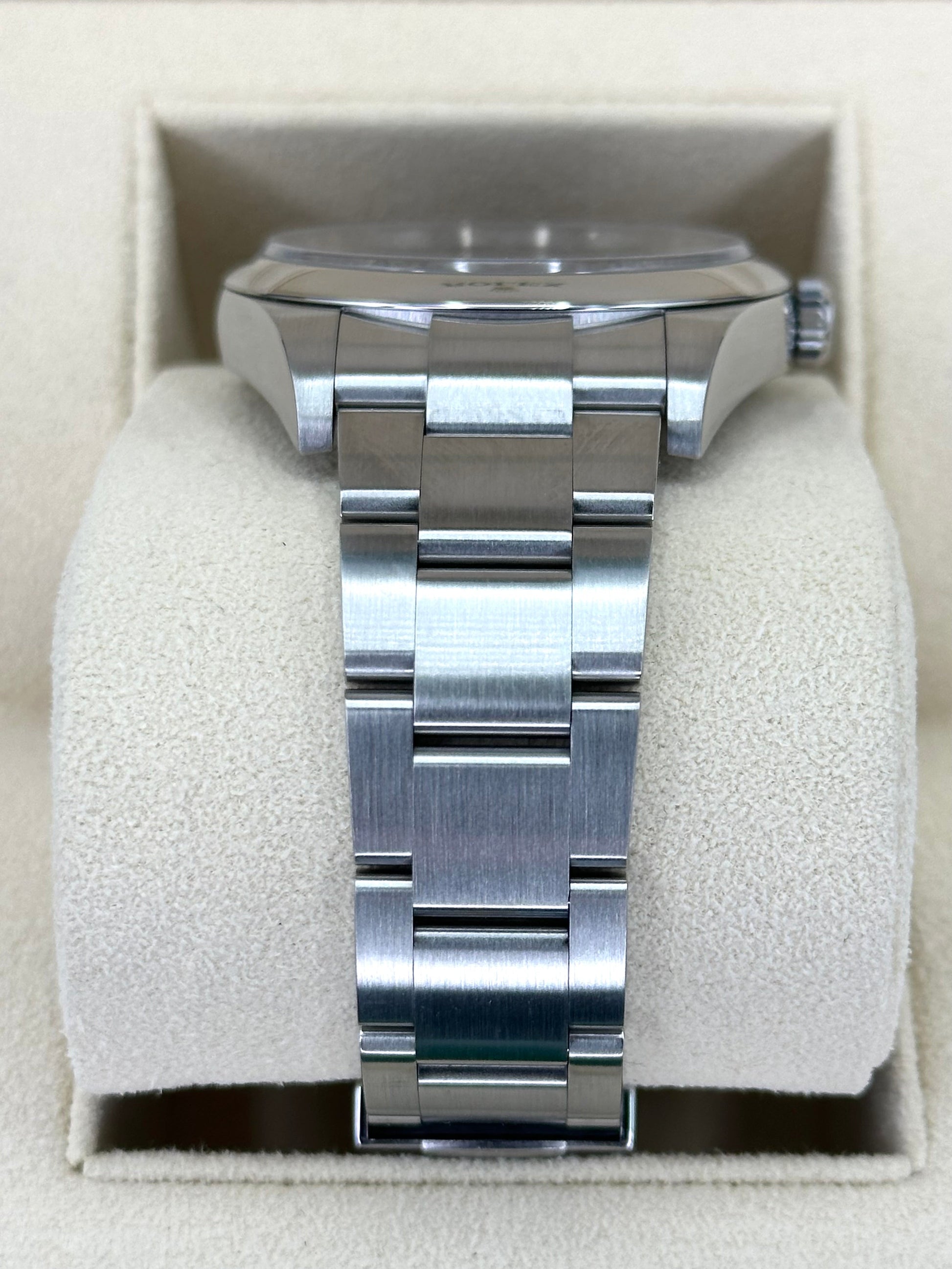 Rolex Oyster Perpetual 39mm 114300 Blue Stick Dial - MyWatchLLC