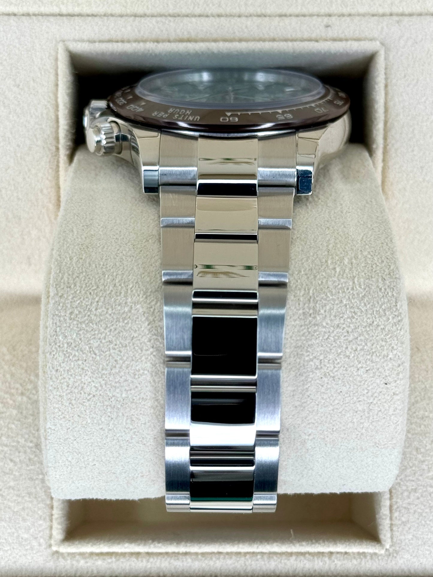 NEW Rolex Daytona 40mm 116506 Platinum Ice Blue Diamond Baguette Dial - MyWatchLLC