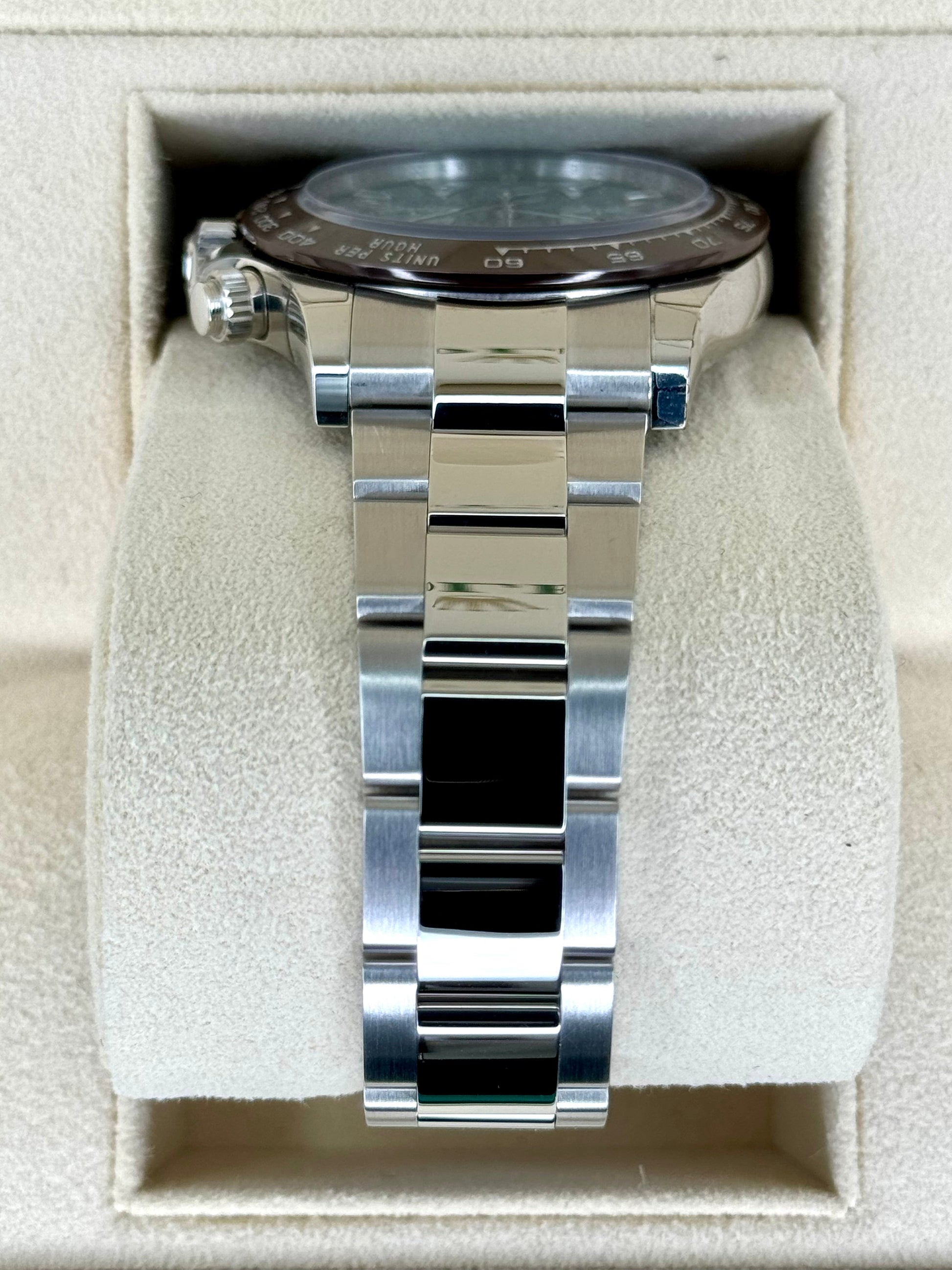 NEW Rolex Daytona 40mm 116506 Platinum Ice Blue Diamond Baguette Dial - MyWatchLLC