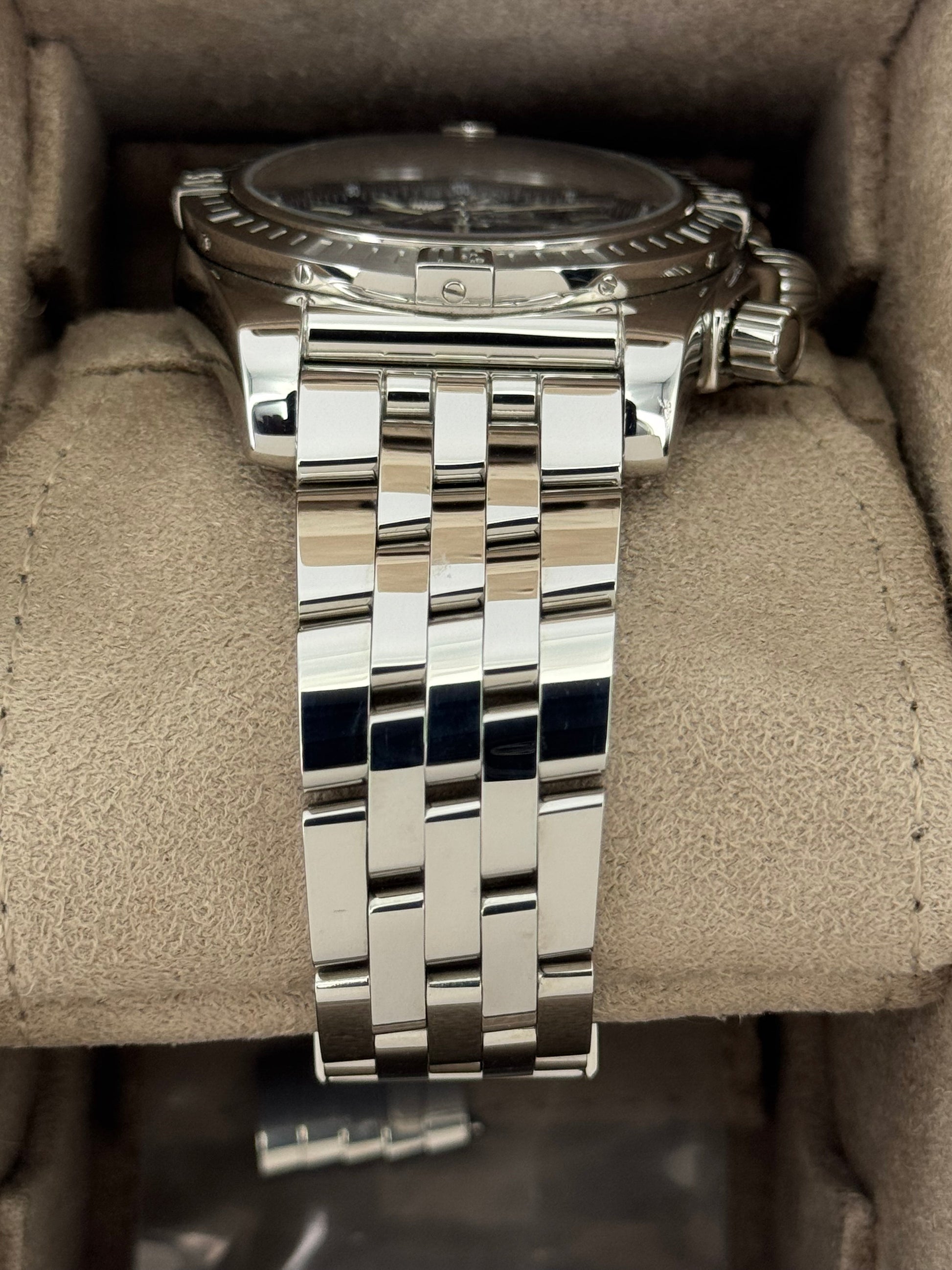 2022 Breitling Chronomat B01 44mm AB0115 Stainless Steel Blue Dial - MyWatchLLC