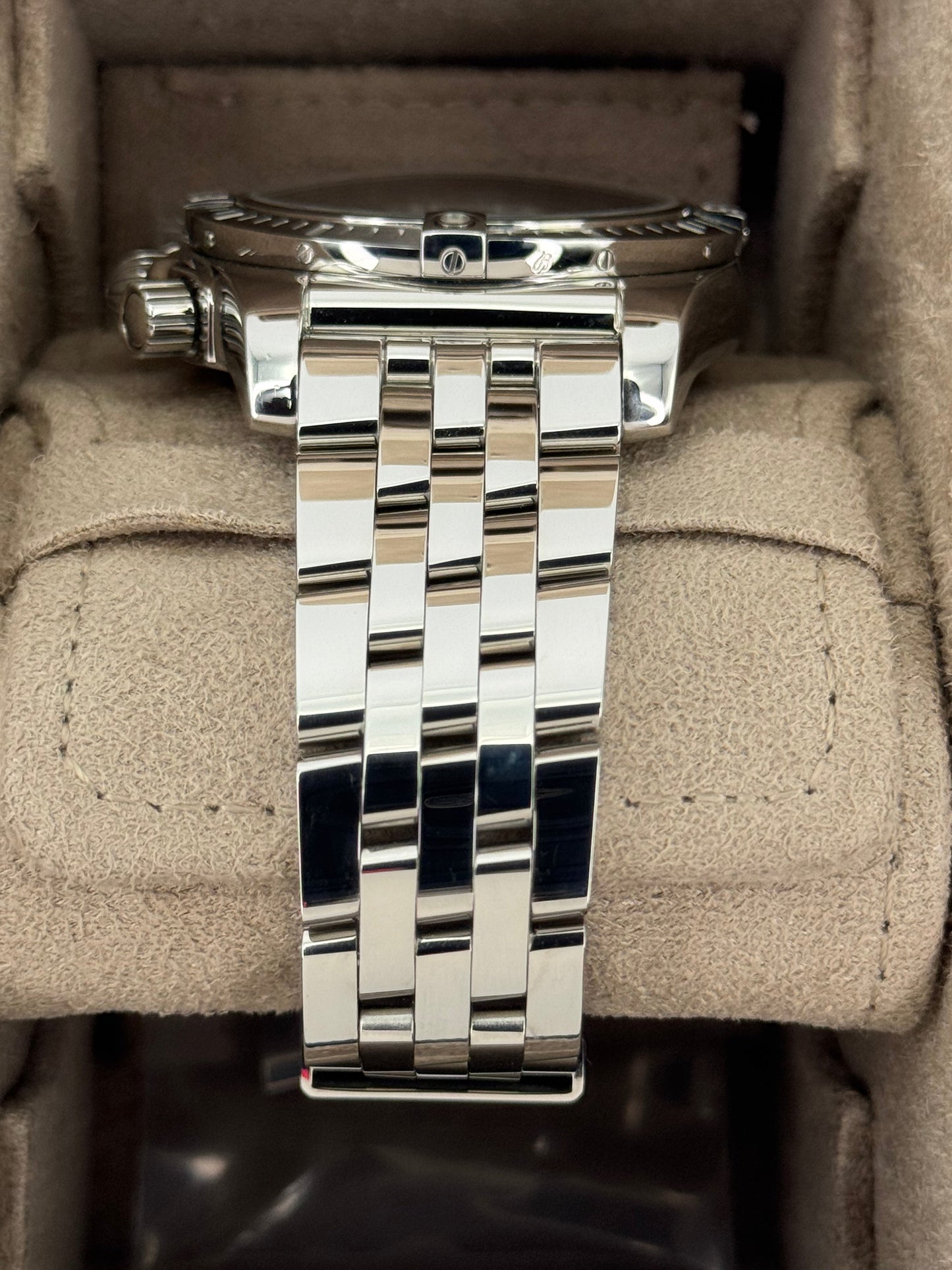 2022 Breitling Chronomat B01 44mm AB0115 Stainless Steel Blue Dial - MyWatchLLC