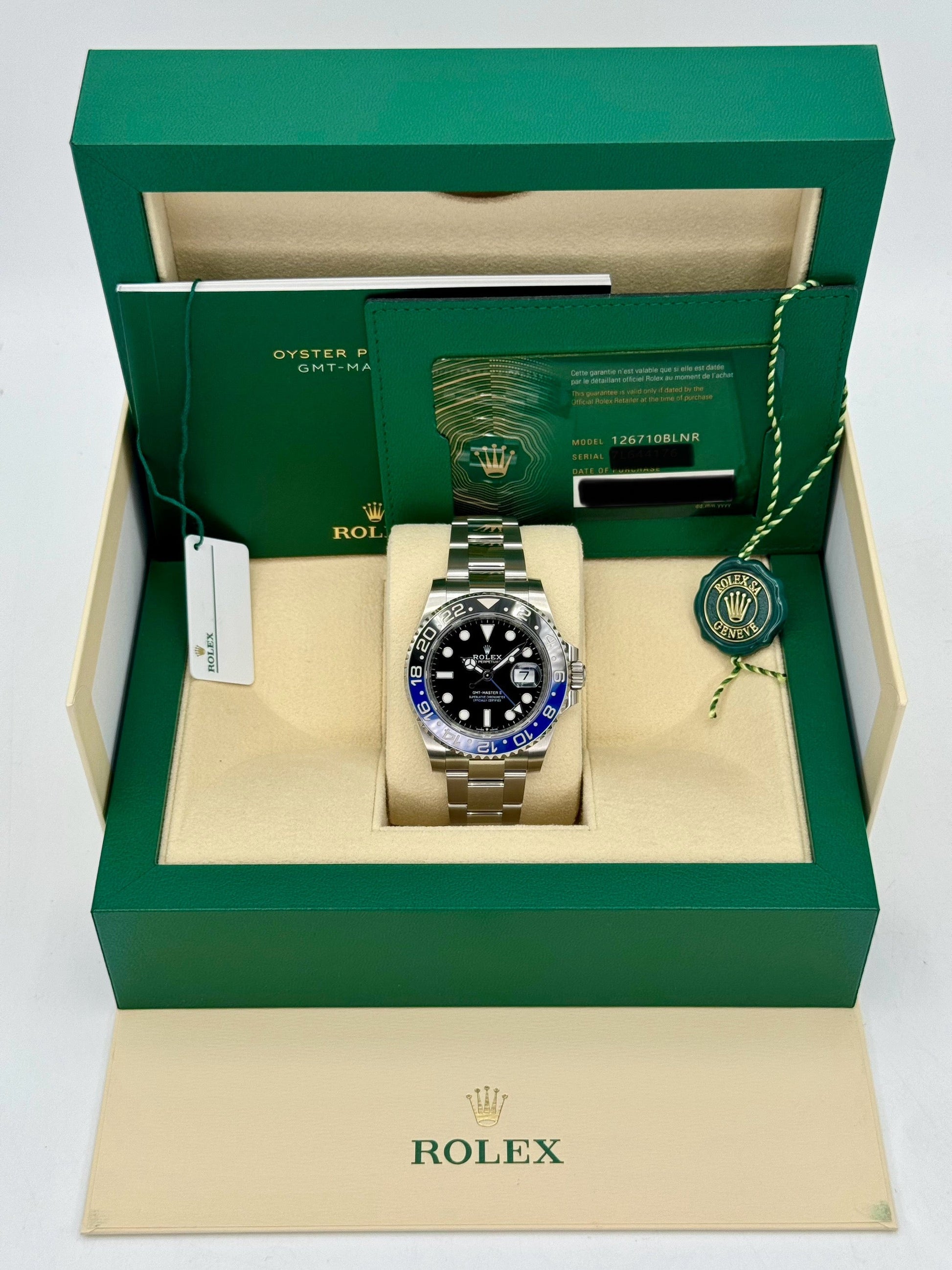 2024 Rolex GMT-Master II "Batman" 40mm 126710BLNR Oyster - MyWatchLLC