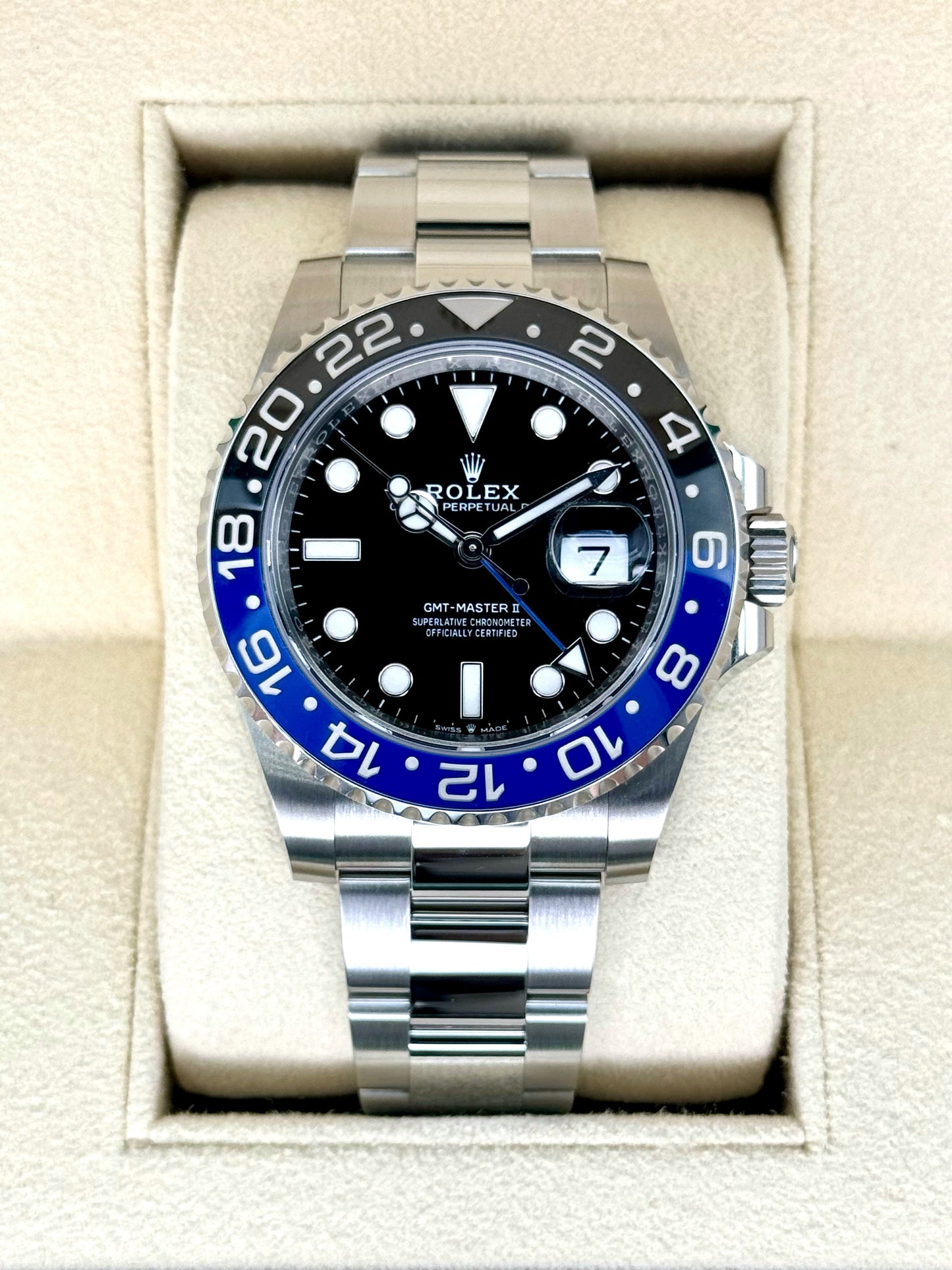 2024 Rolex GMT-Master II "Batman" 40mm 126710BLNR Oyster - MyWatchLLC
