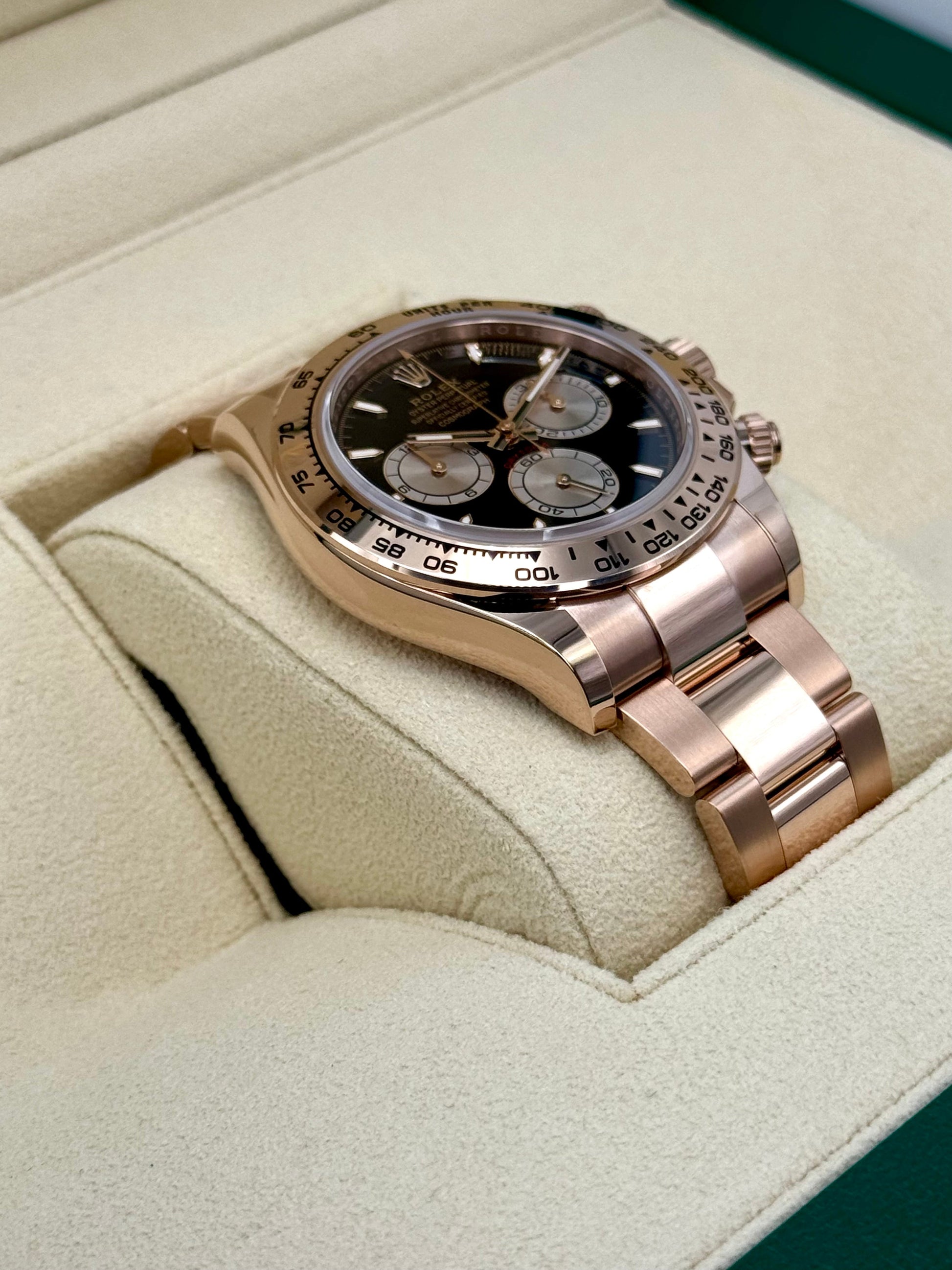 NEW 2024 Rolex Daytona 40mm 126505 Rose Gold Black Dial - MyWatchLLC