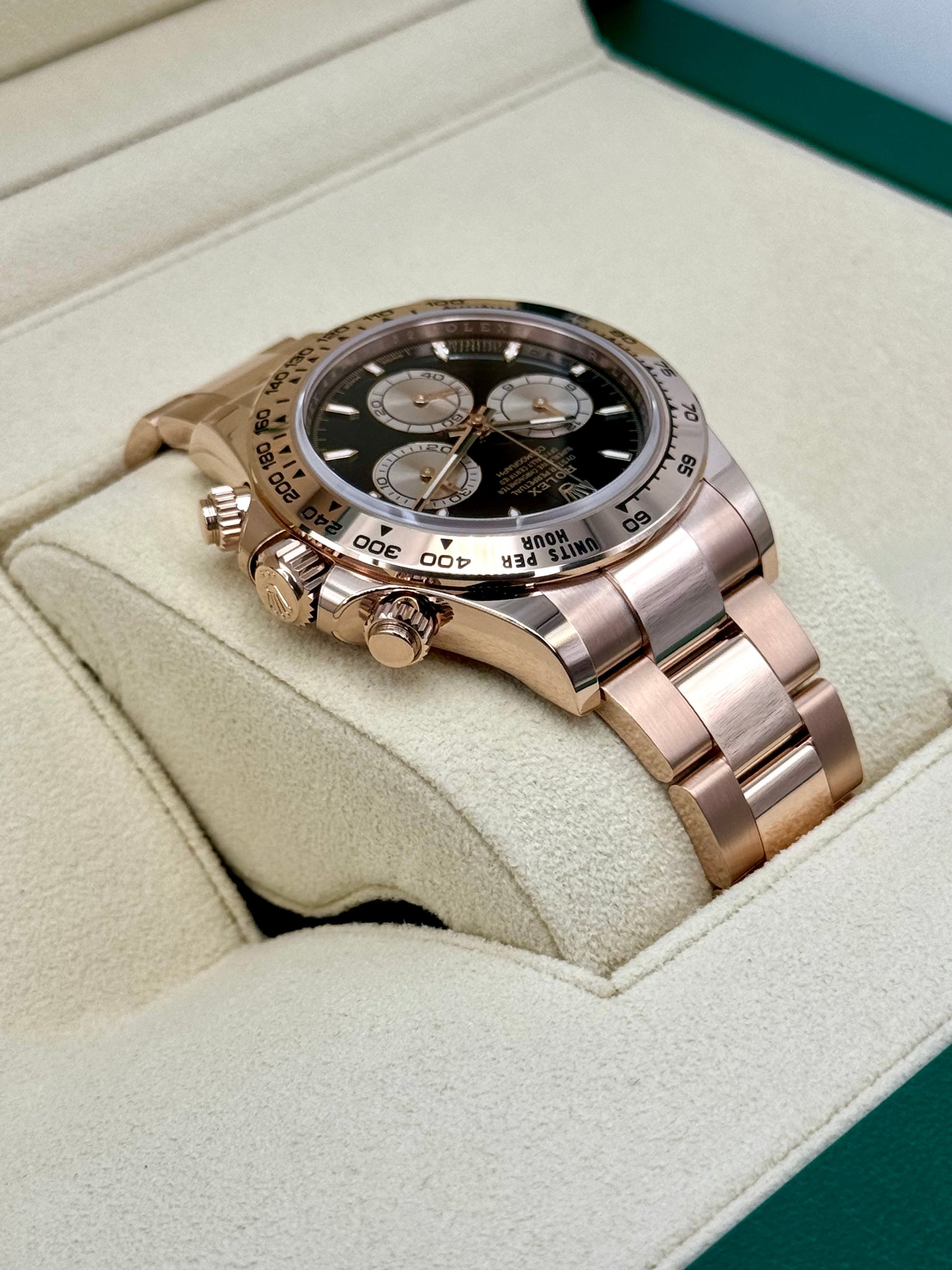 NEW 2024 Rolex Daytona 40mm 126505 Rose Gold Black Dial - MyWatchLLC