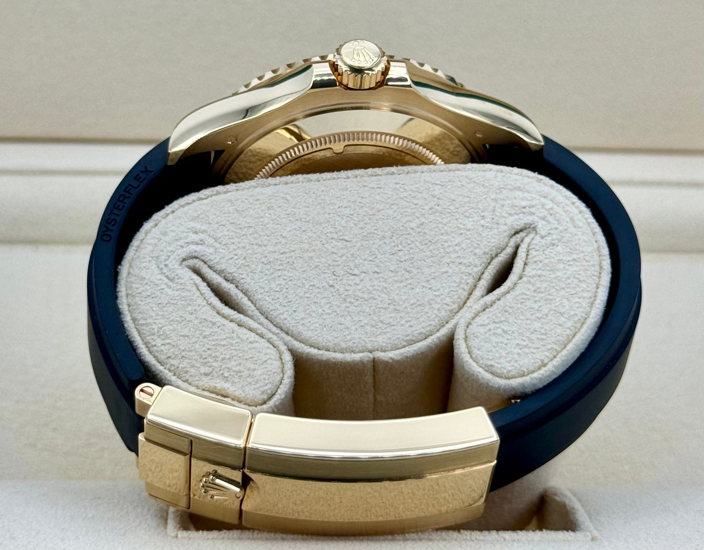 2024 Rolex Yacht-Master 42mm 226658 Gold Oysterflex Black Dial - MyWatchLLC