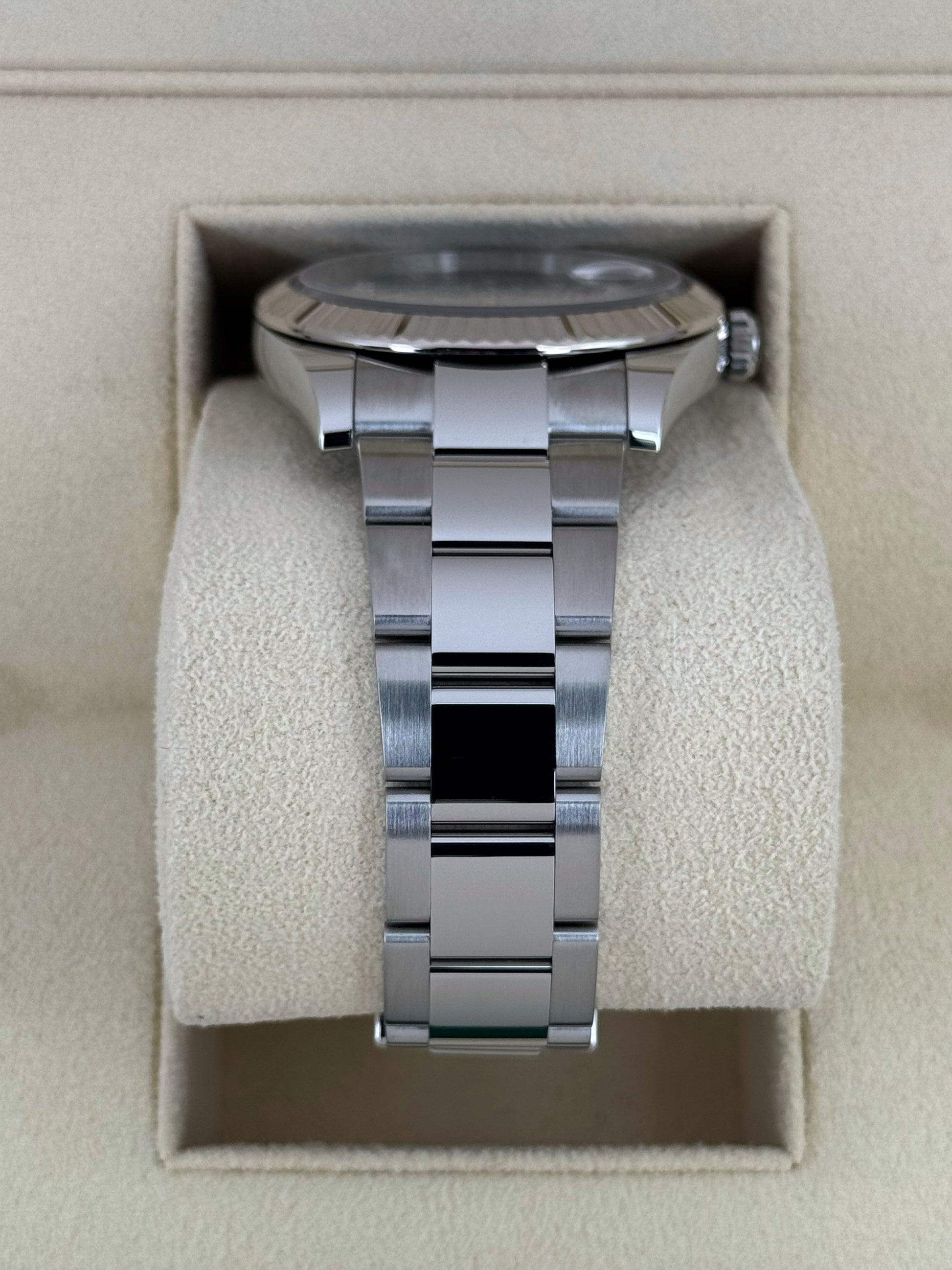 2024 Rolex Datejust 41mm 126334 Stainless Steel Oyster Blue Diamond Dial - MyWatchLLC