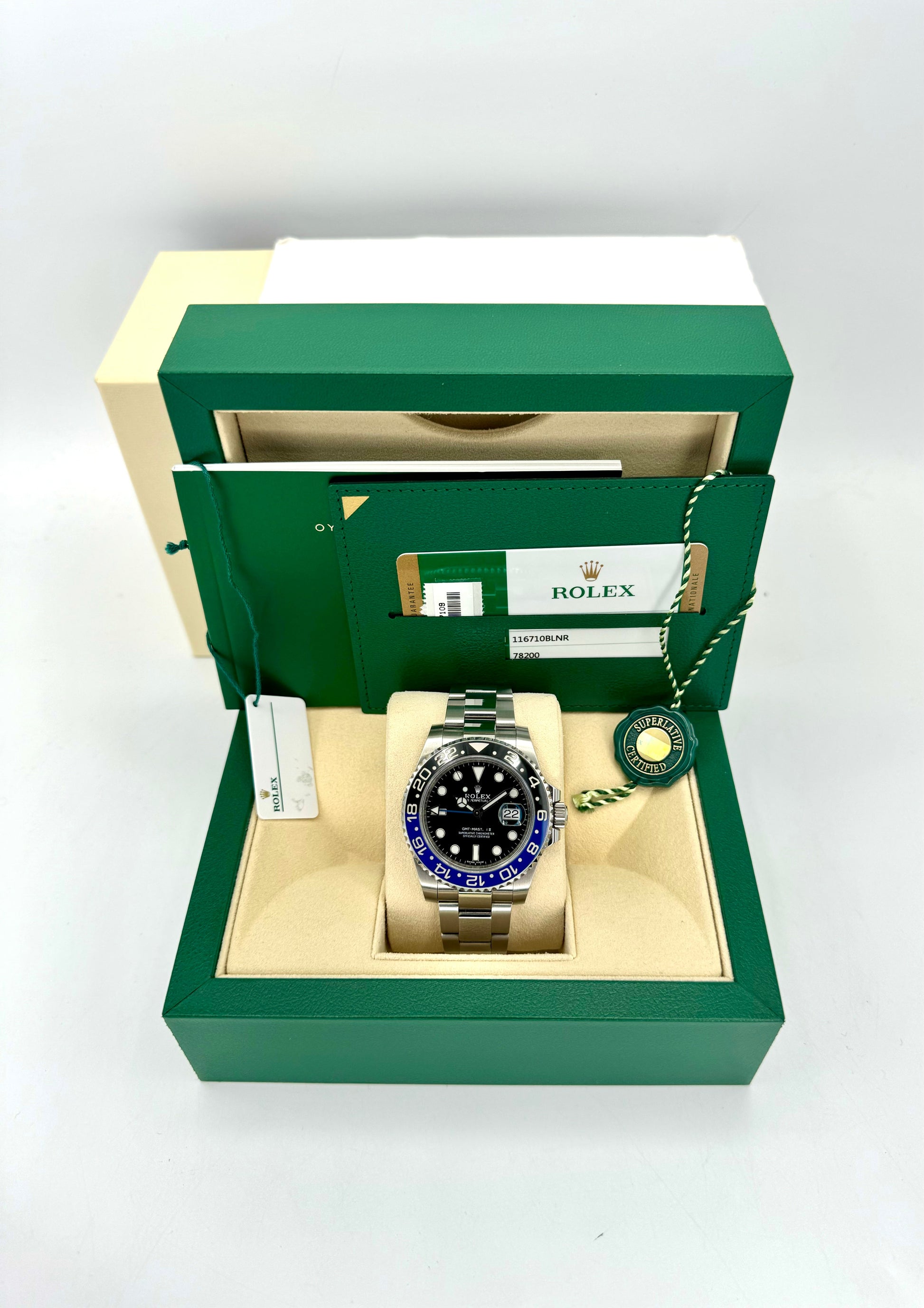 2018 Rolex GMT-Master II "Batman" 40mm 116710BLNR Oyster Black Dial - MyWatchLLC