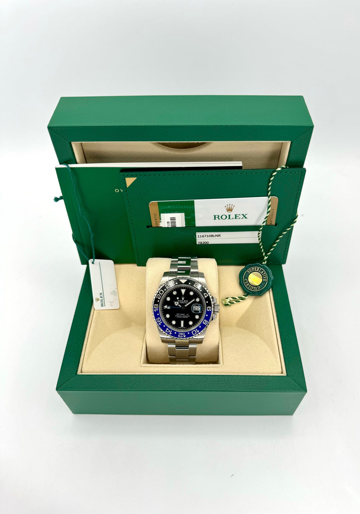 2018 Rolex GMT-Master II "Batman" 40mm 116710BLNR Oyster Black Dial - MyWatchLLC