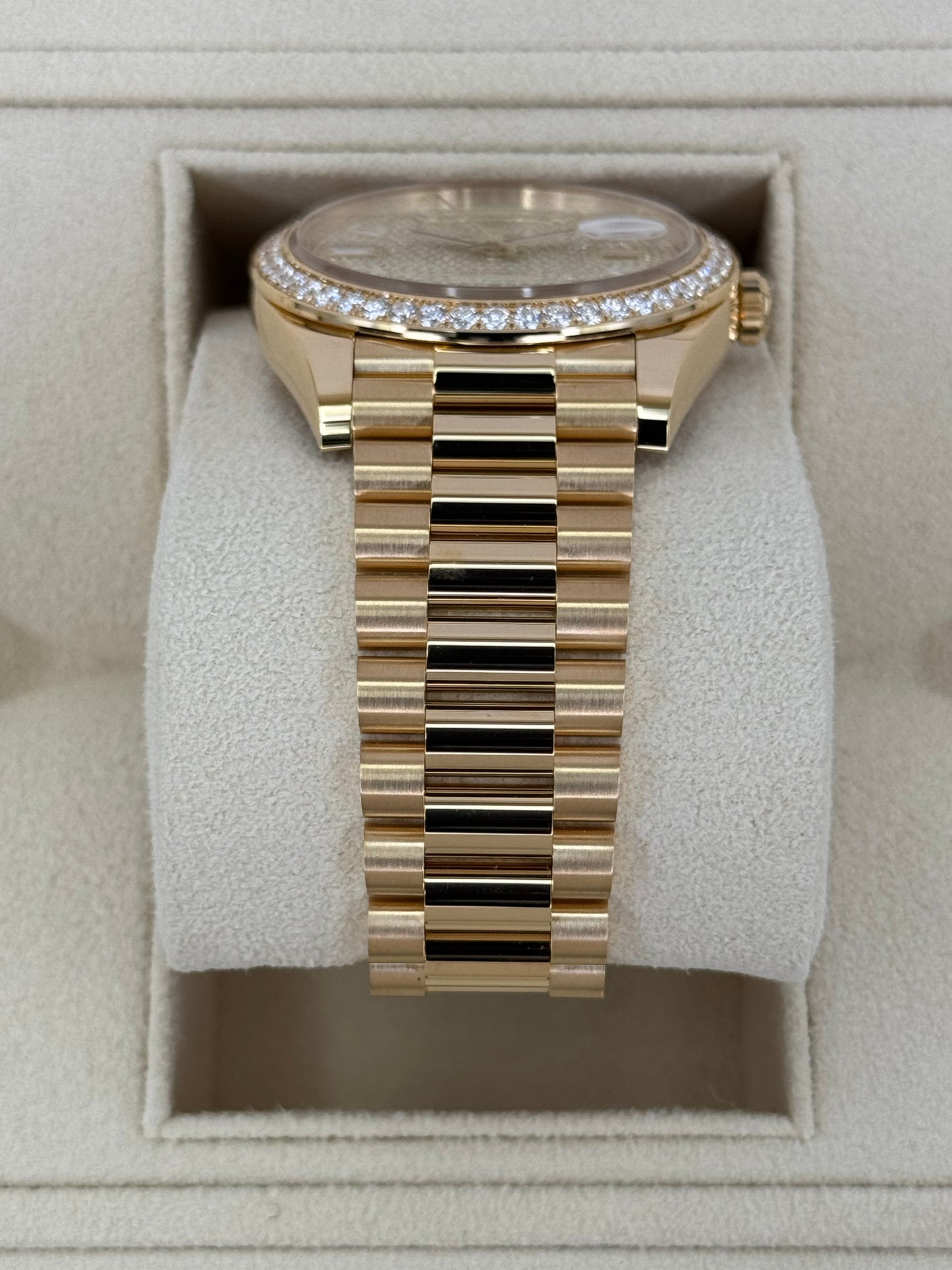 NEW 2024 Rolex Day-Date 40mm 228348RBR Diamond Paved Dial - MyWatchLLC