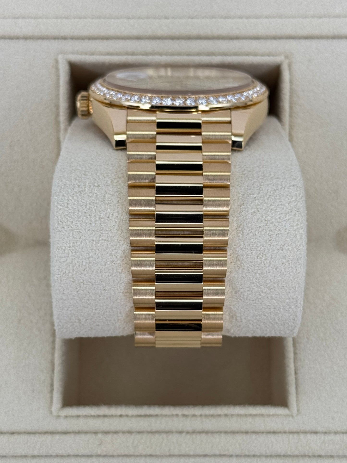 NEW 2024 Rolex Day-Date 40mm 228348RBR Diamond Paved Dial - MyWatchLLC