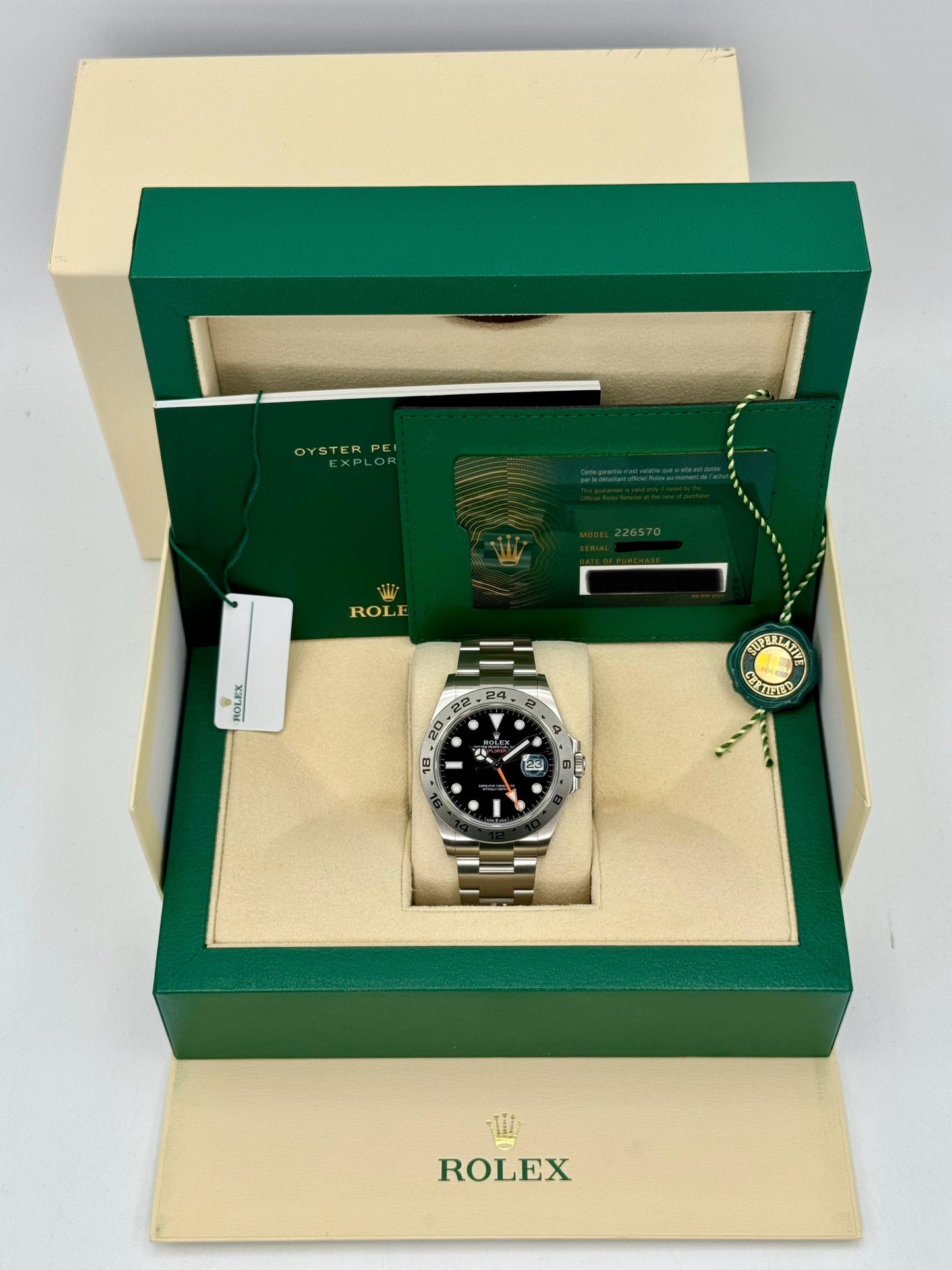 2024 Rolex Explorer II 42mm 226570 Black Dial - MyWatchLLC