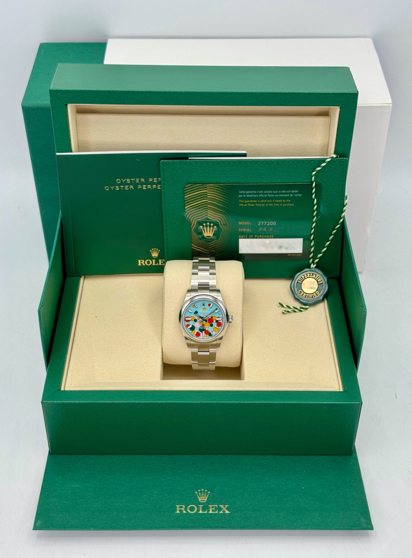 NEW 2025 Rolex Oyster Perpetual 31mm 277200 Celebration Dial - MyWatchLLC