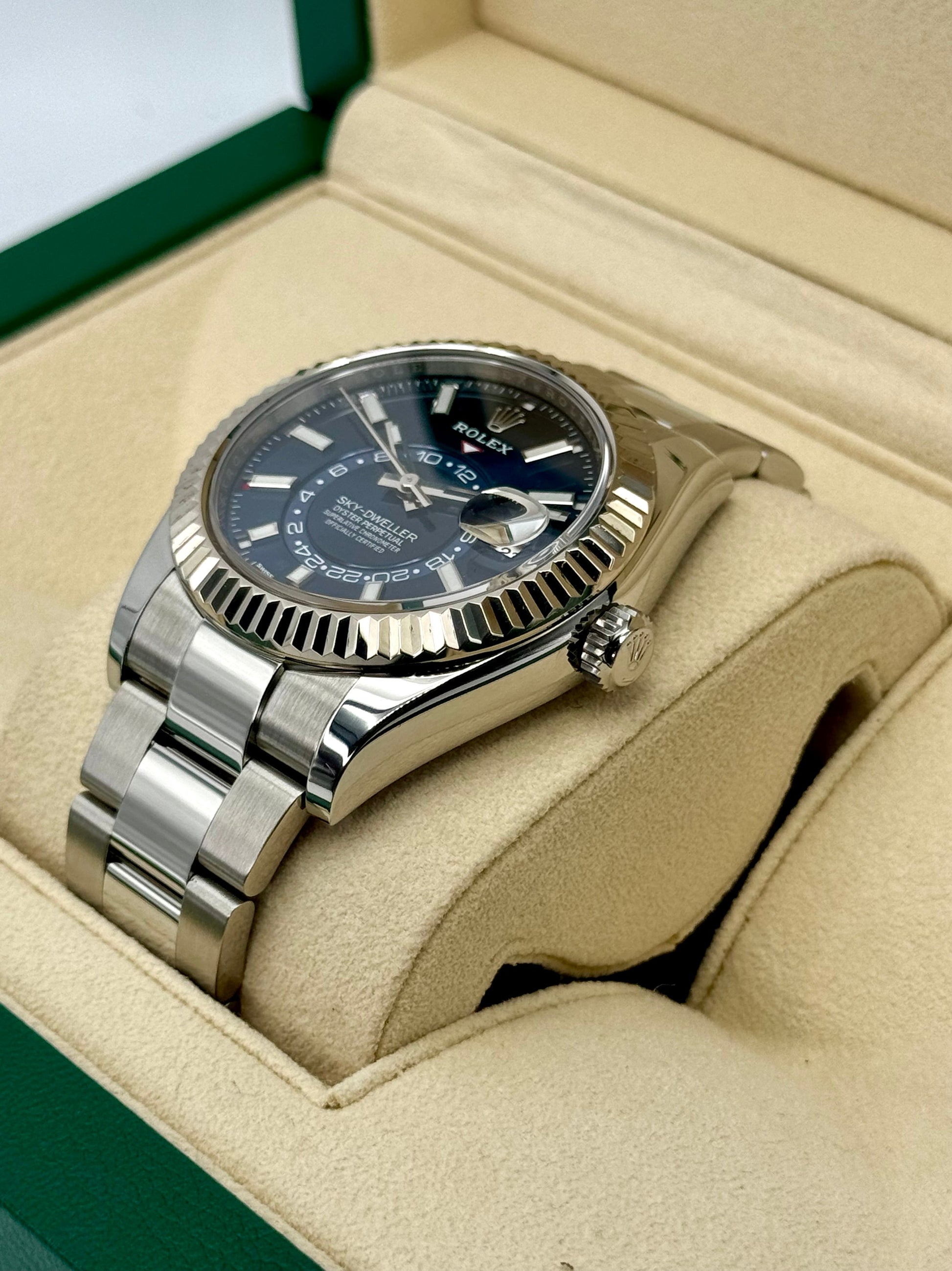 Sky-Dweller 42mm 326934 Stainless Steel Oyster Blue Dial - MyWatchLLC