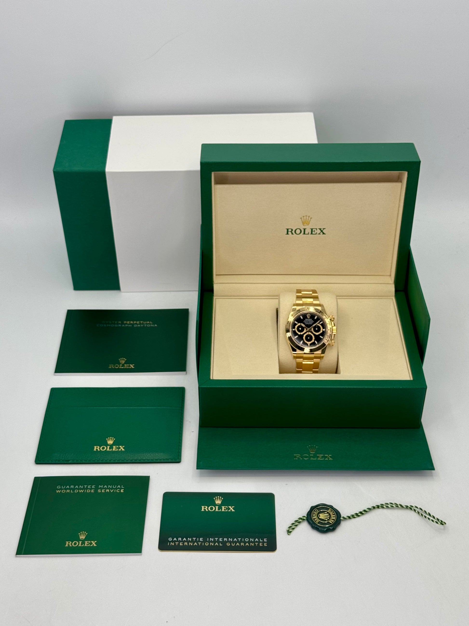 NEW 2025 Rolex Daytona 40mm 126508 18K Yellow Gold Black Dial - MyWatchLLC