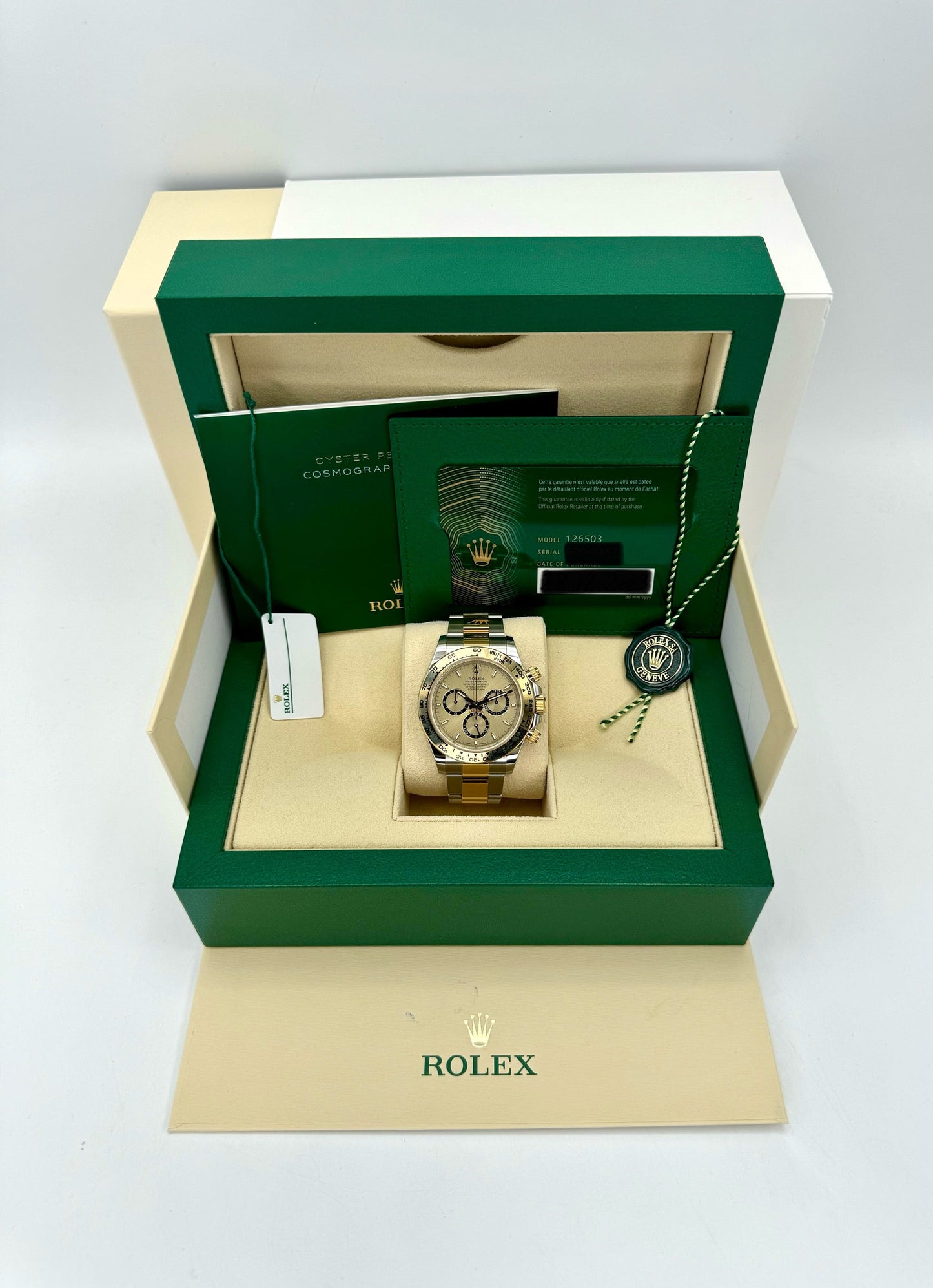 NEW 2023 Rolex Daytona 40mm 126503 Two-Tone Champagne Dial - MyWatchLLC