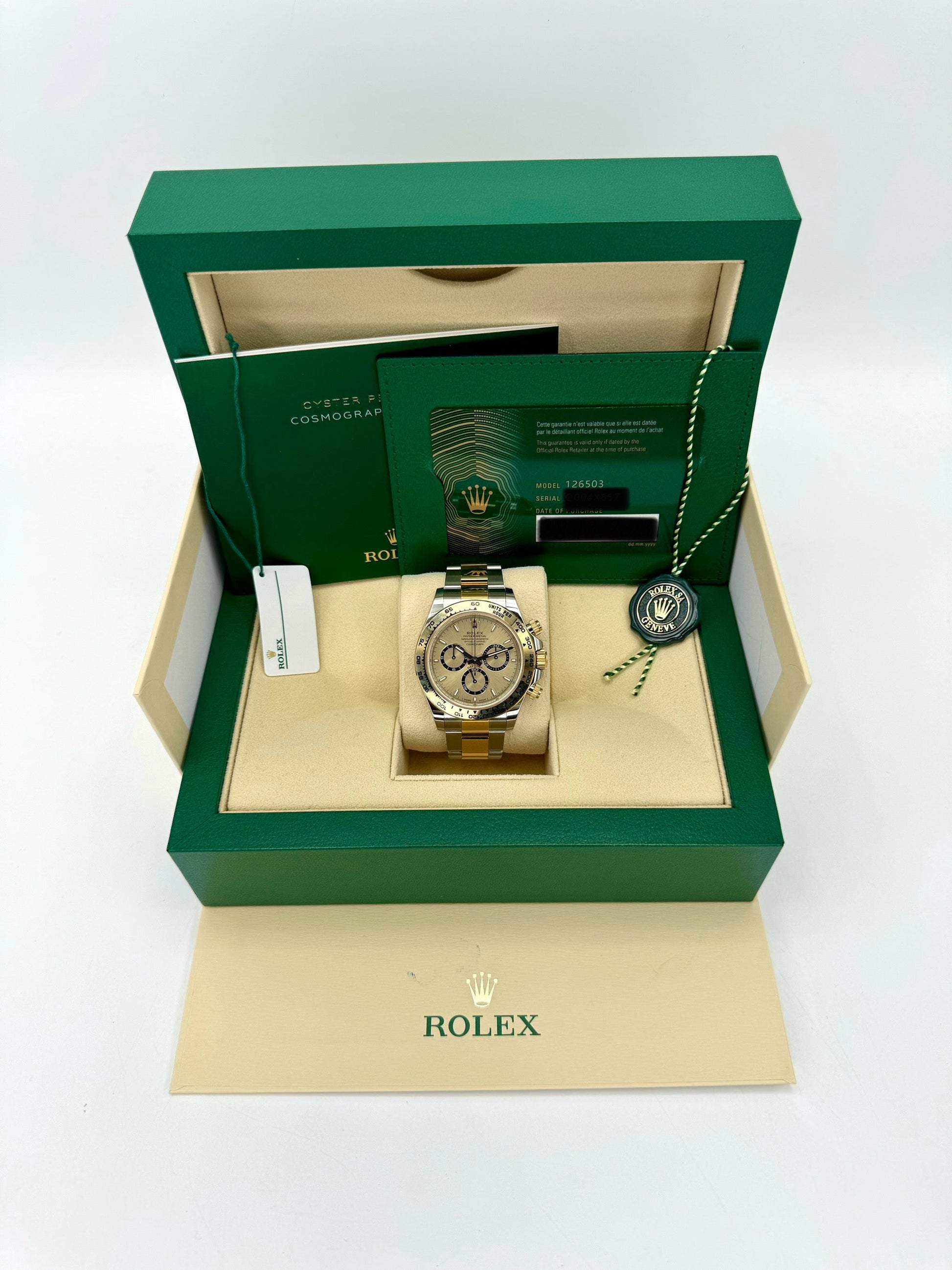 NEW 2023 Rolex Daytona 40mm 126503 Two-Tone Champagne Dial - MyWatchLLC
