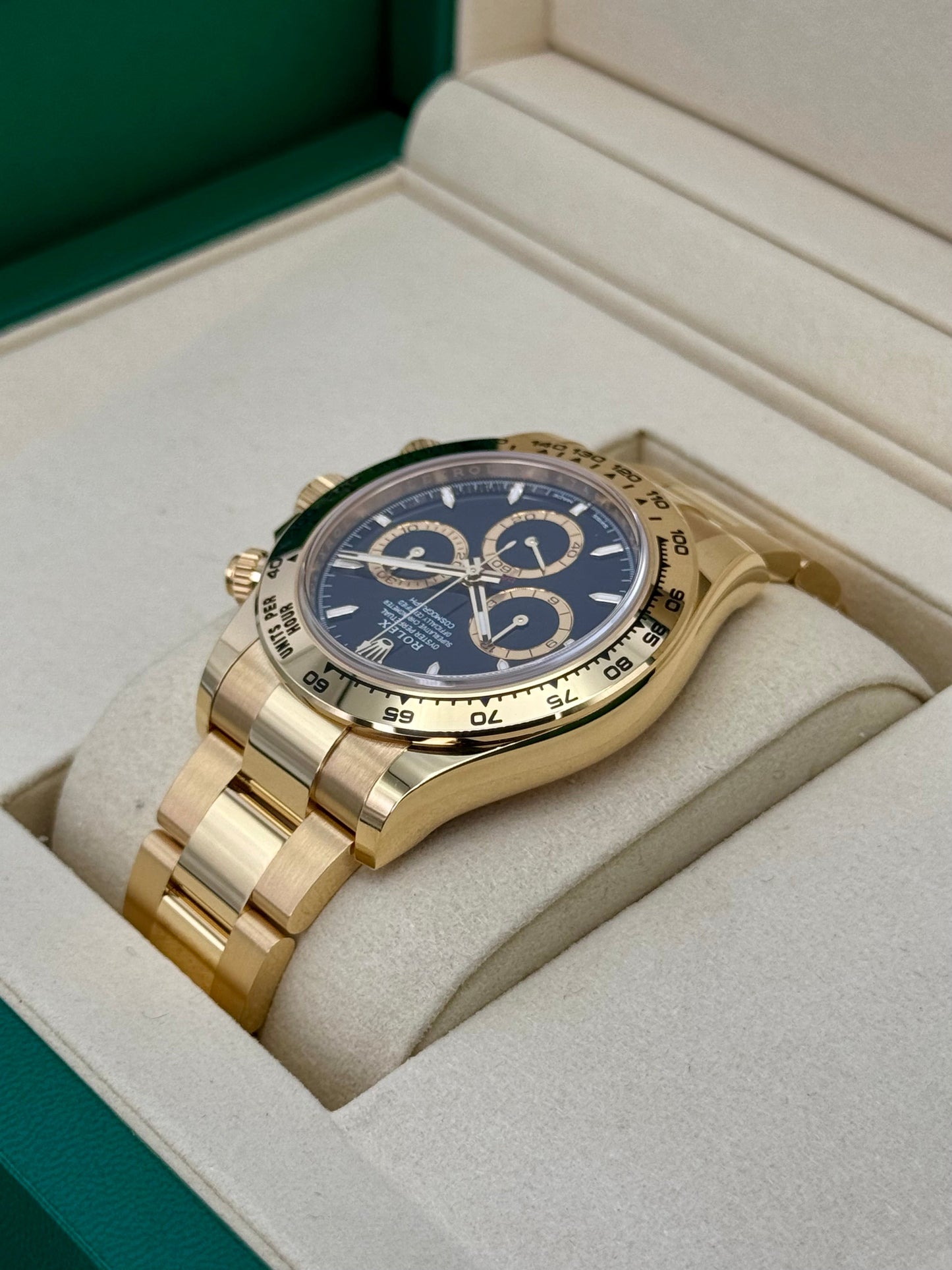 NEW 2025 Rolex Daytona 40mm 126508 18K Yellow Gold Black Dial - MyWatchLLC