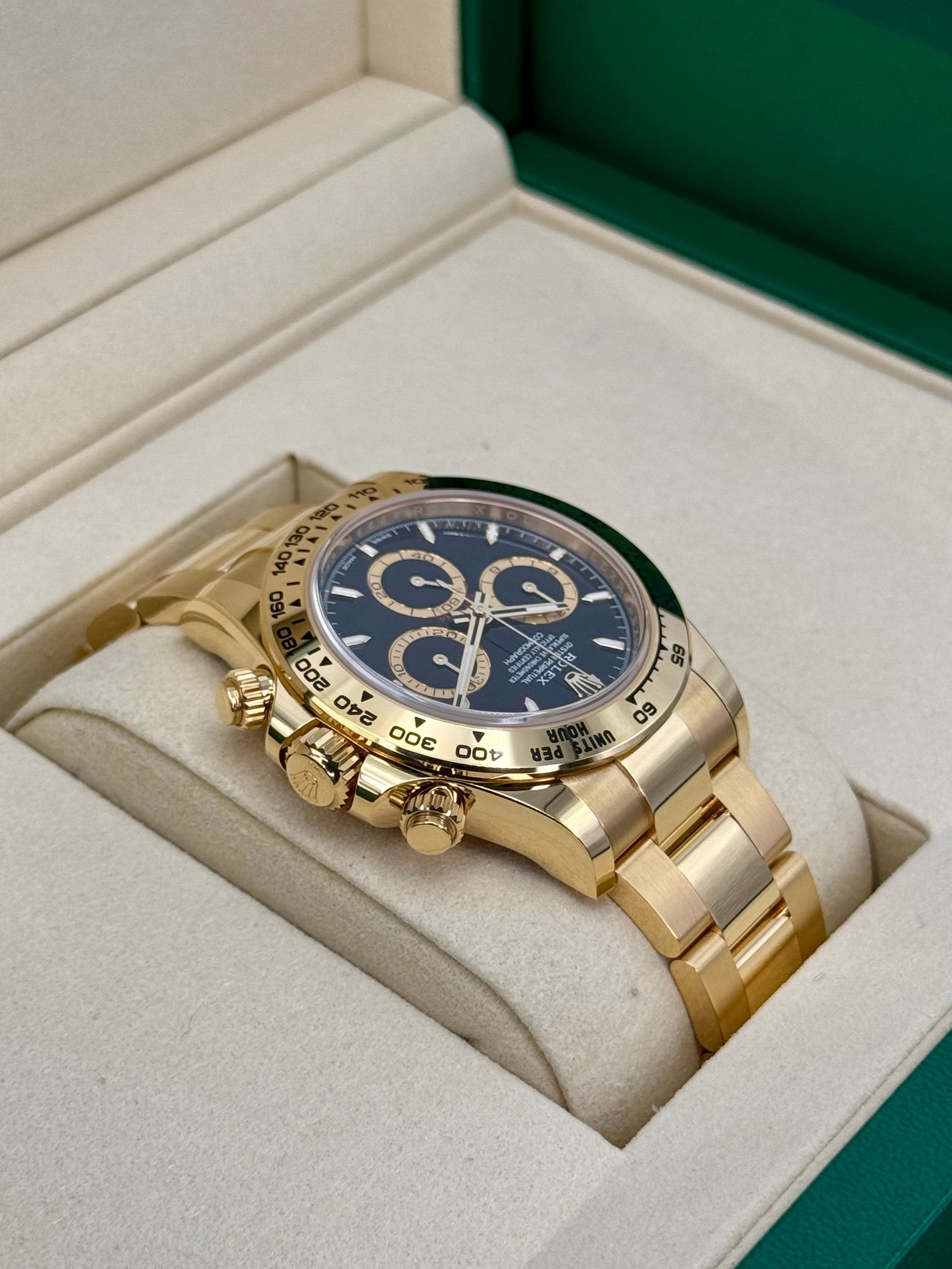 NEW 2025 Rolex Daytona 40mm 126508 18K Yellow Gold Black Dial - MyWatchLLC