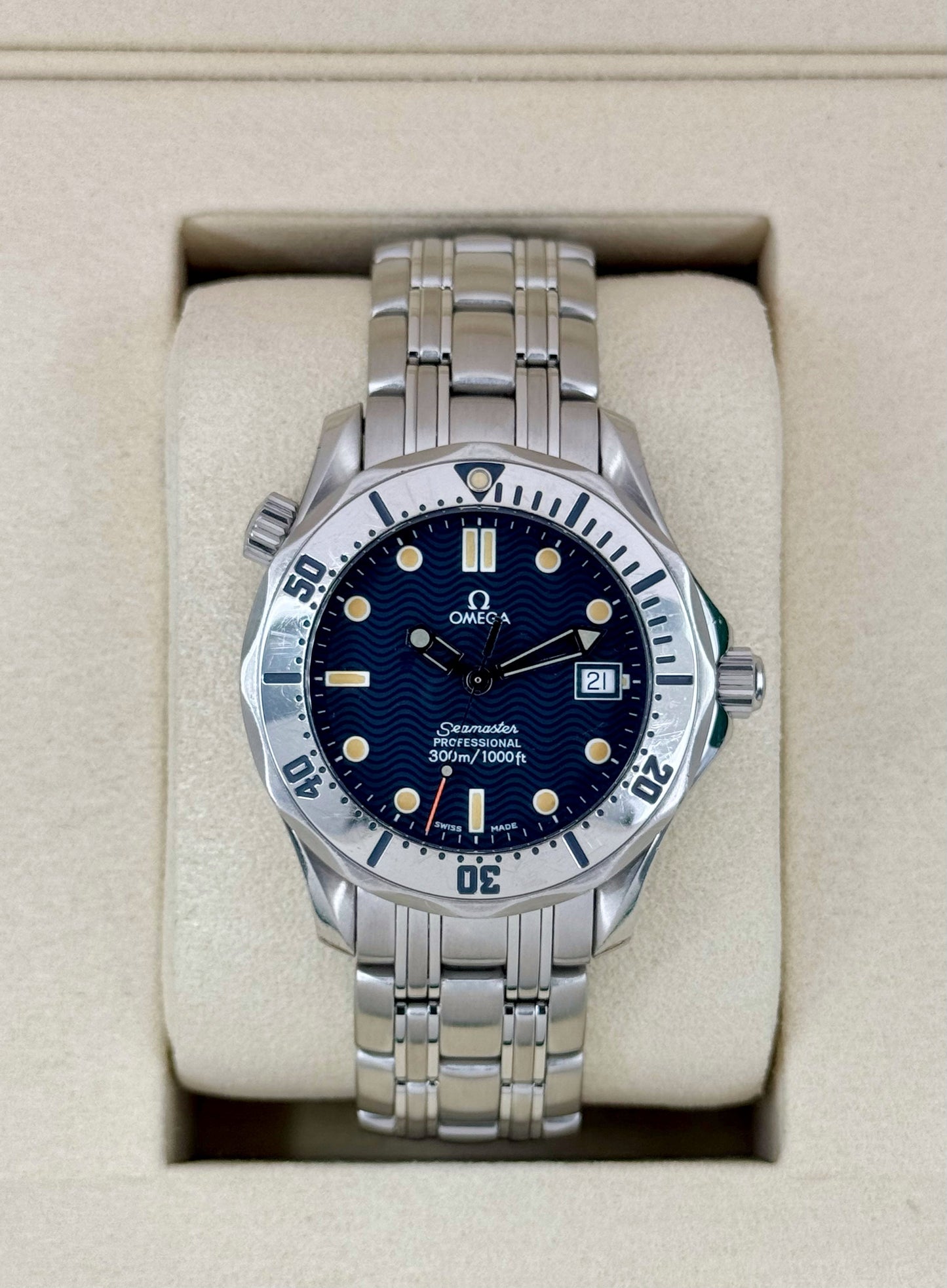 Omega Seamaster Professional 300m 36mm 2562.80 Stainless Steel Blue Dial - MyWatchLLC