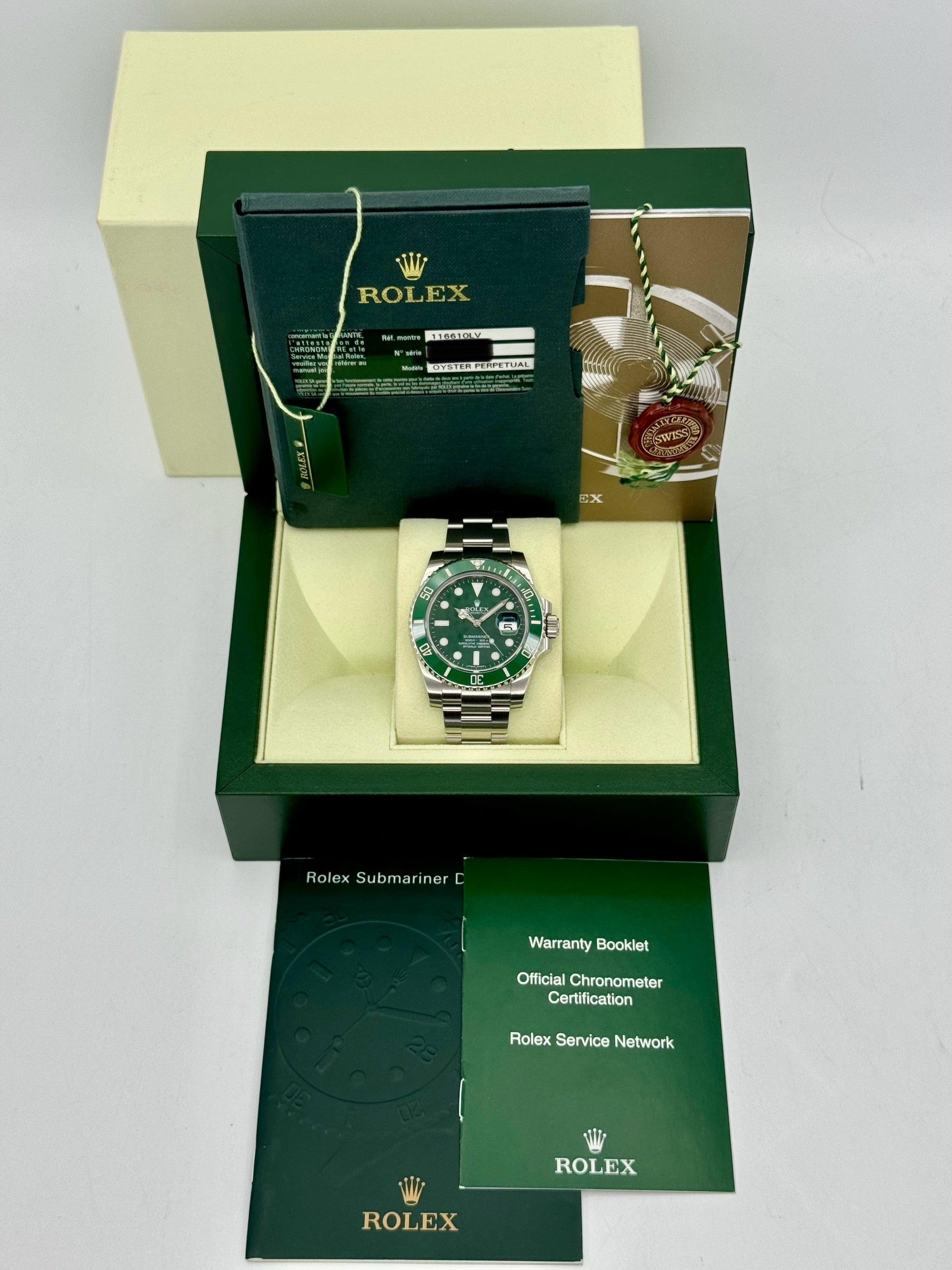 2011 Rolex Submariner "Hulk" 40mm 116610LV Green Dial - MyWatchLLC