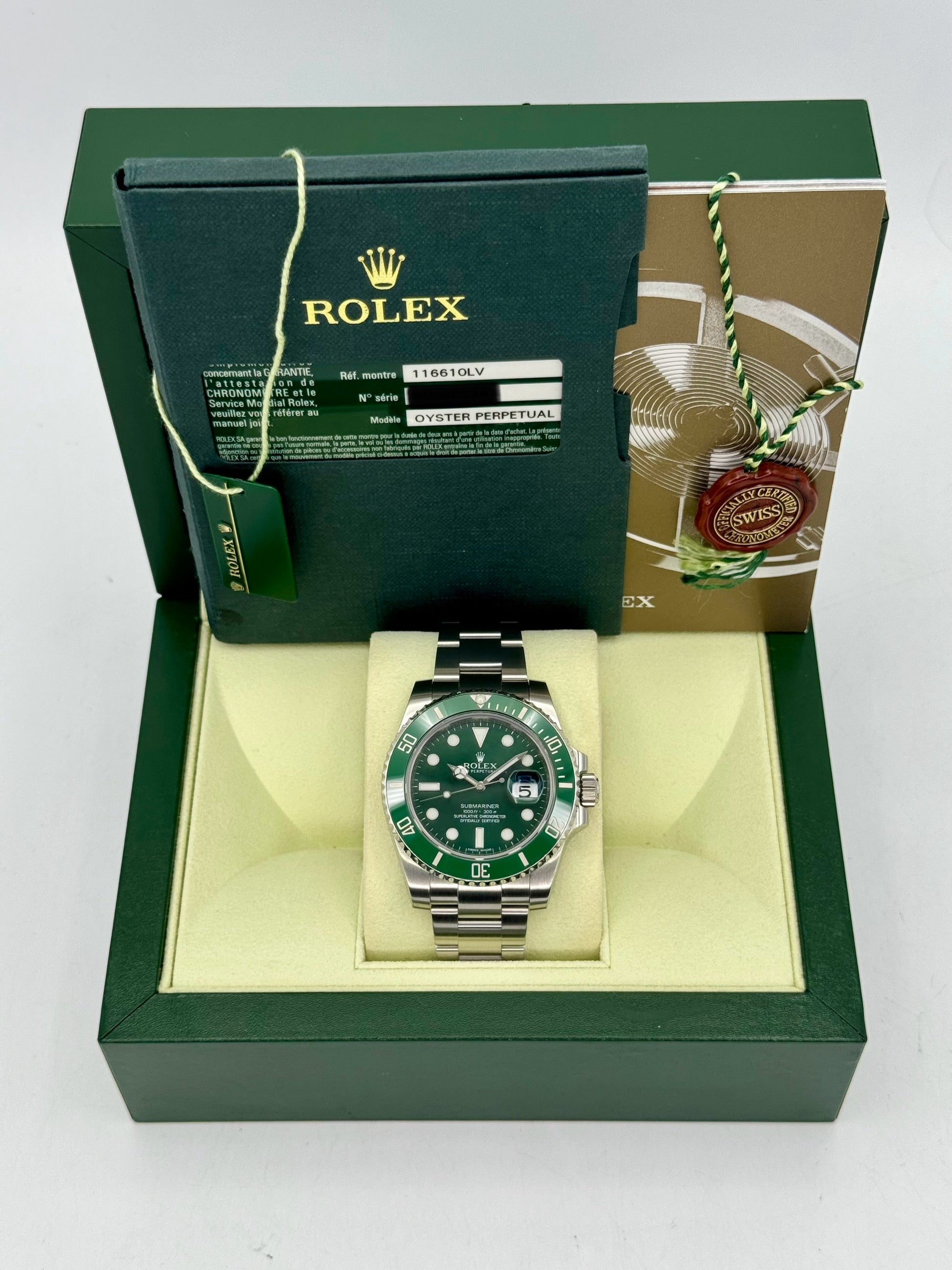 2011 Rolex Submariner "Hulk" 40mm 116610LV Green Dial - MyWatchLLC