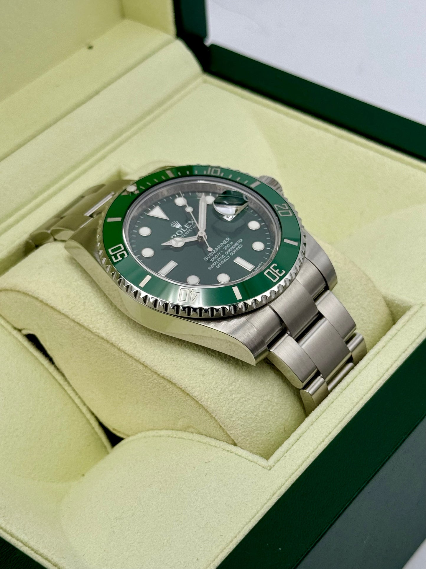 2011 Rolex Submariner "Hulk" 40mm 116610LV Green Dial - MyWatchLLC