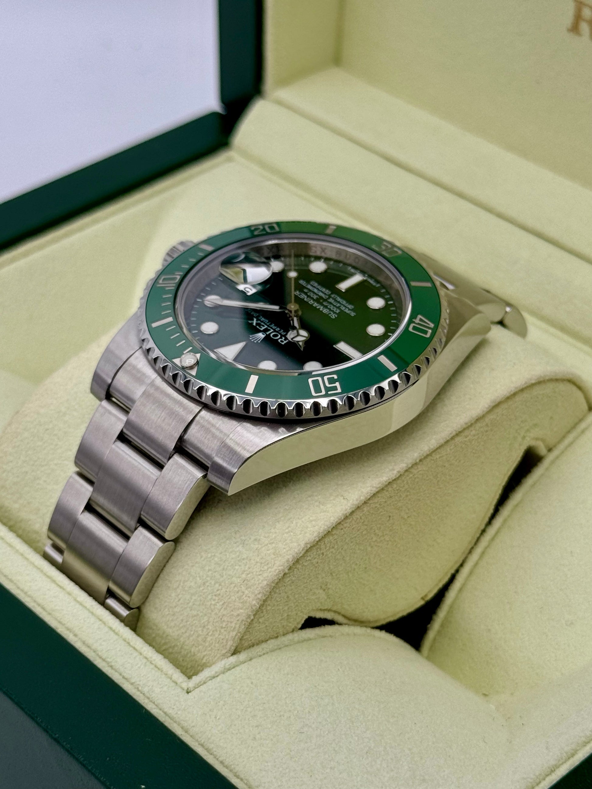 2011 Rolex Submariner "Hulk" 40mm 116610LV Green Dial - MyWatchLLC